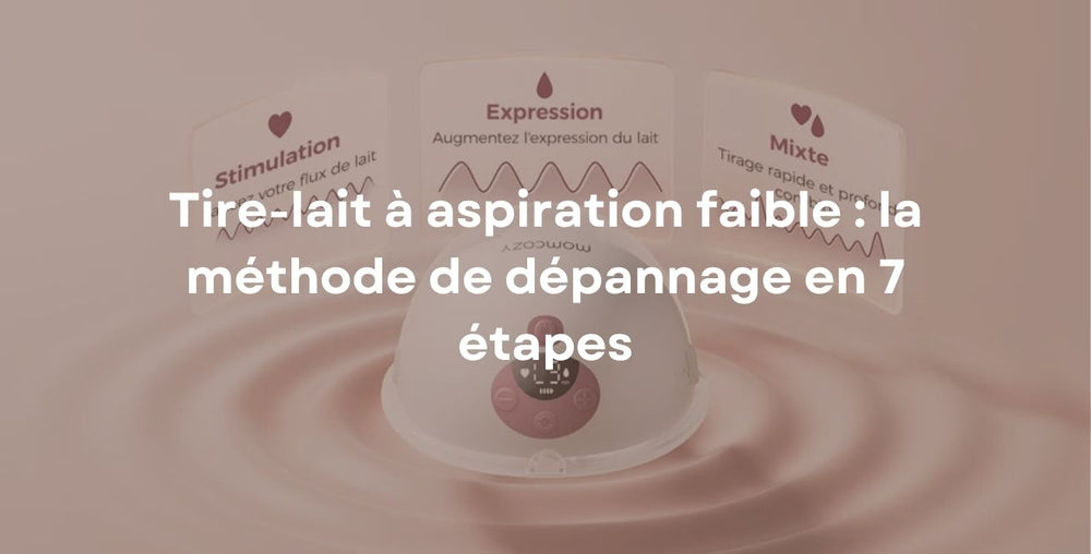 Tire-lait à aspiration faible : la méthode de dépannage en 7 étapes