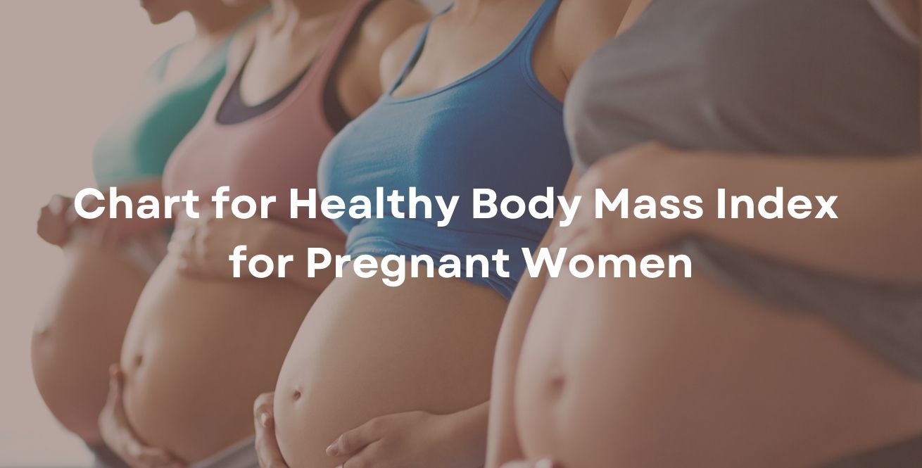 Chart for Healthy Body Mass Index for Pregnant Women