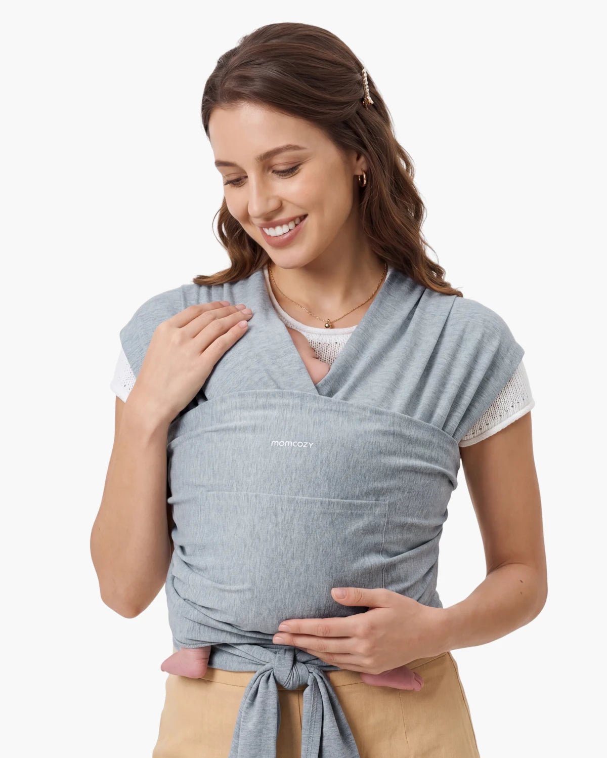 Easy to Wear Hands Free - Baby Wrap Carrier