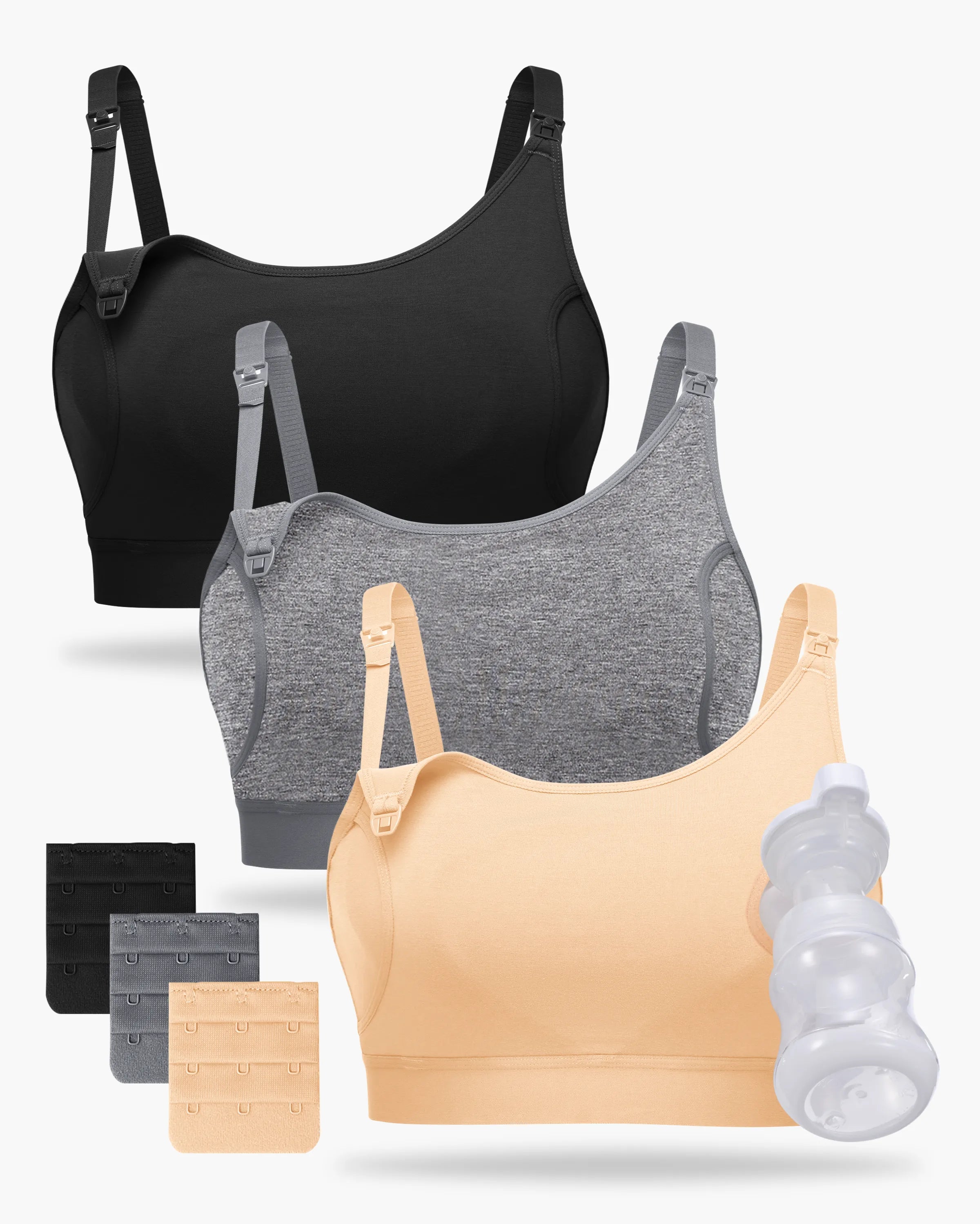 L'original : Notre soutien-gorge de base pour l'allaitement et le pompage (2 packs)