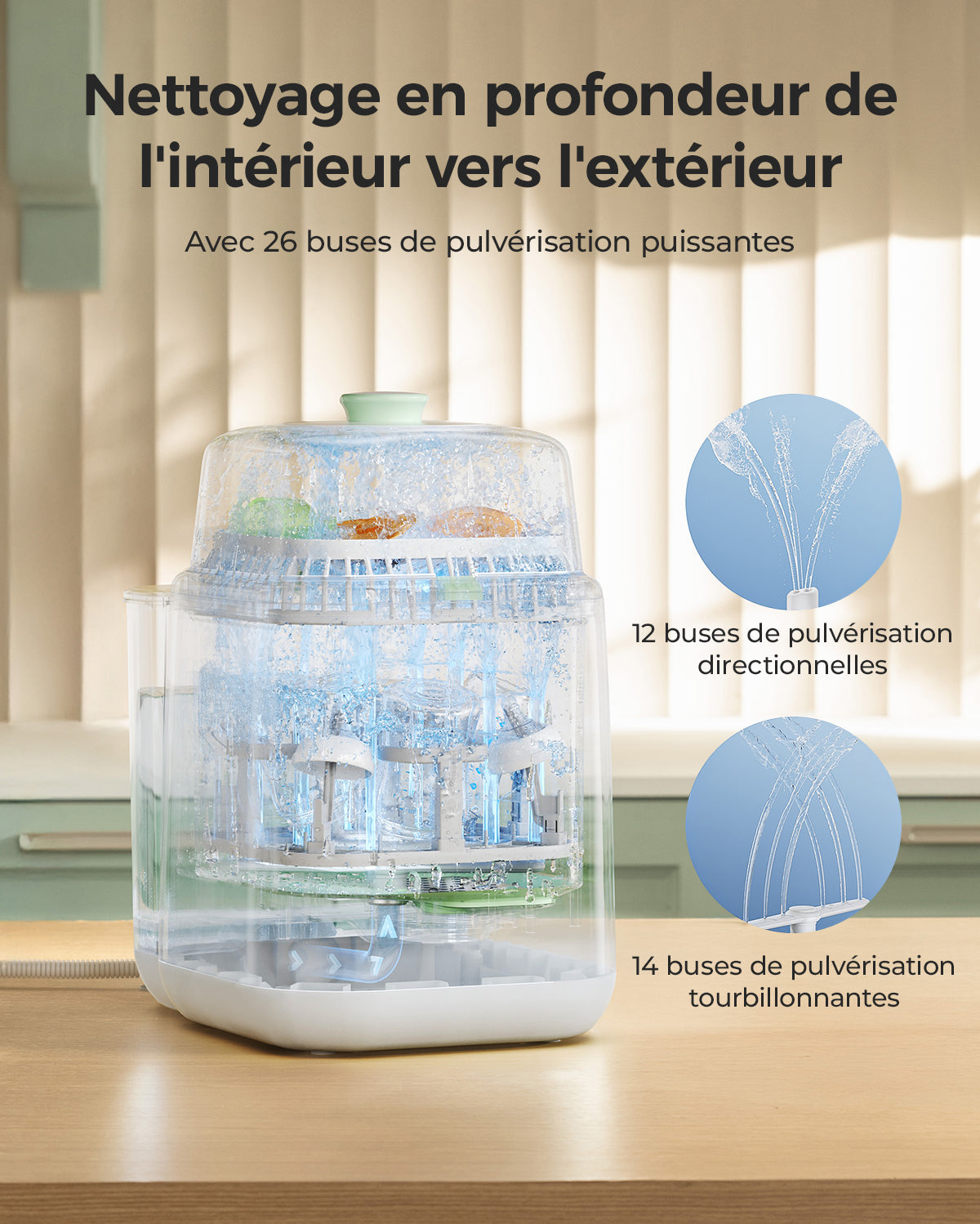 Time-Saving Cleaning Bundle: KleanPal Pro Bottle Washer + 120 Cleaning Tablets