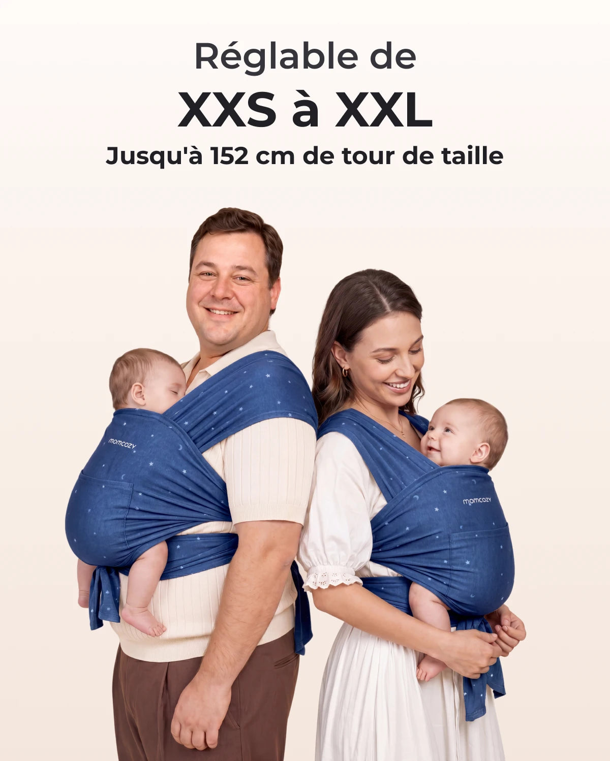 Facile à porter les mains libres - Porte-bébé en écharpe
