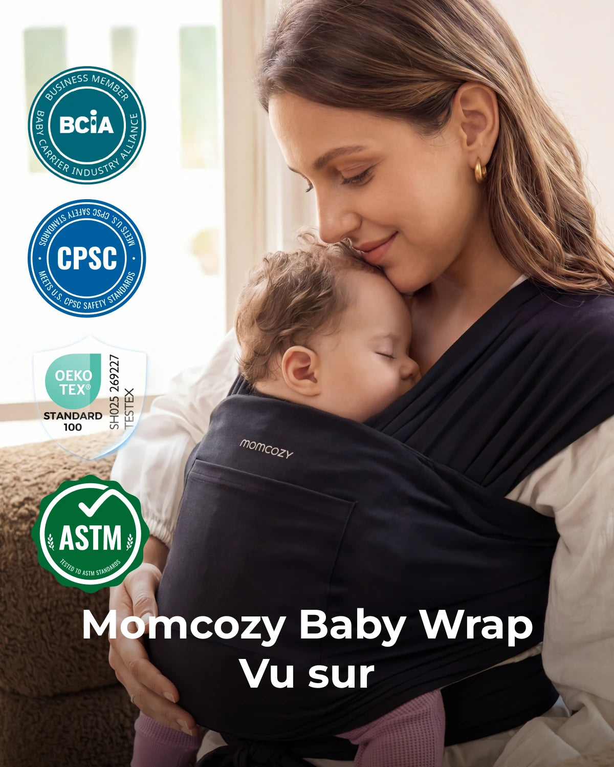 Easy to Wear Hands Free - Baby Wrap Carrier