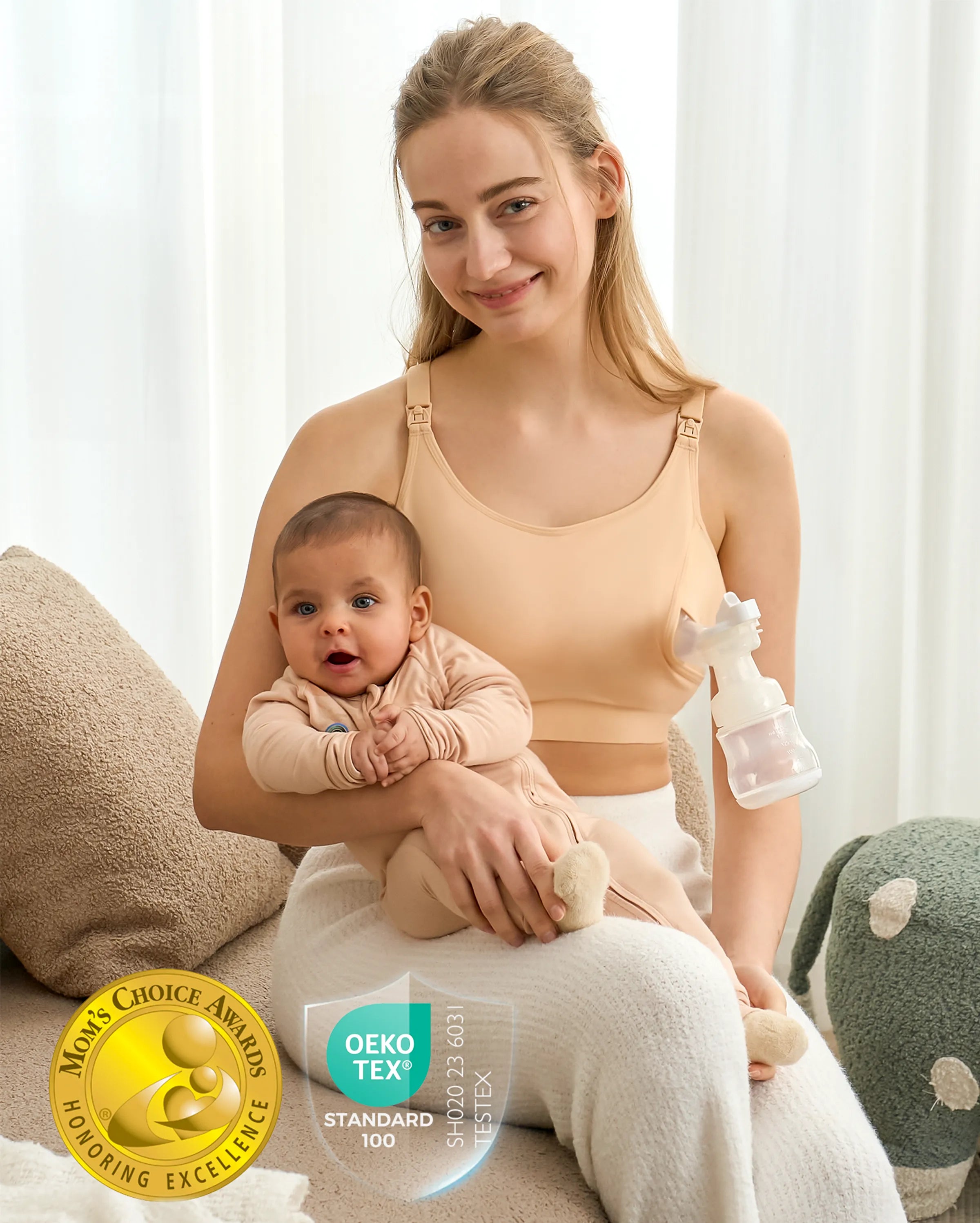 L'original : Notre soutien-gorge de base pour l'allaitement et le pompage (2 packs)