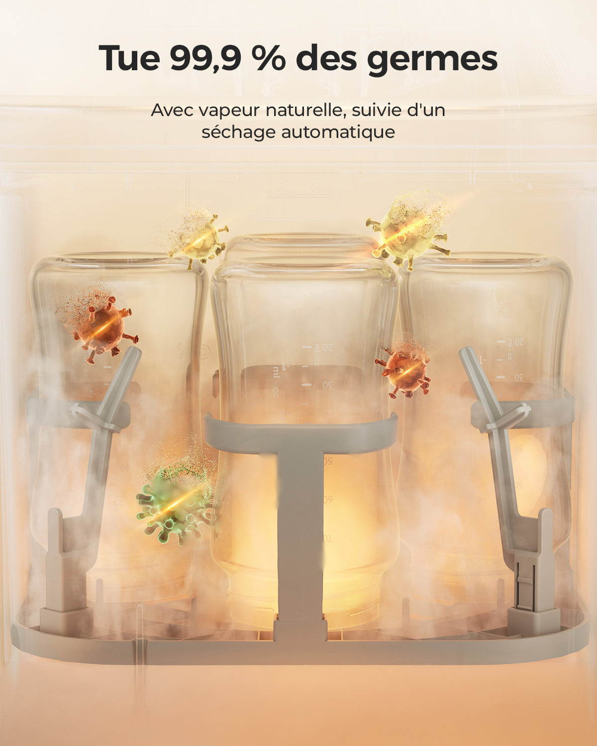Time-Saving Cleaning Bundle: KleanPal Pro Bottle Washer + 120 Cleaning Tablets