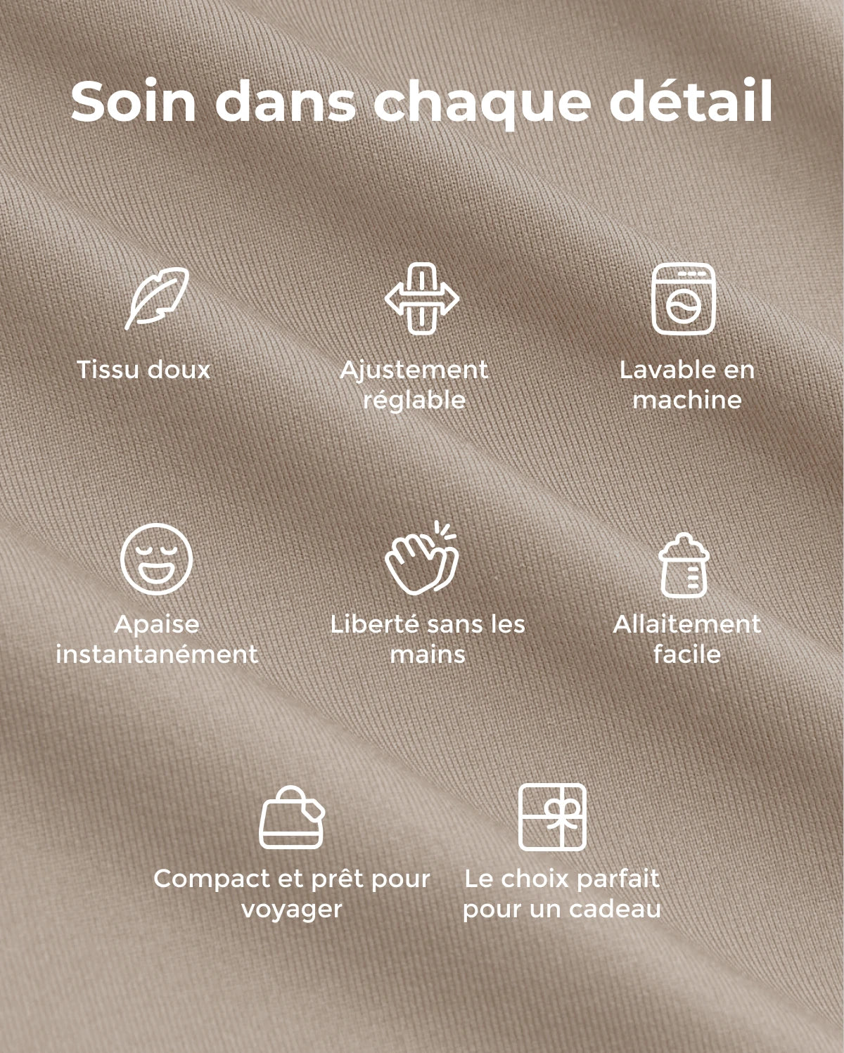 Facile à porter les mains libres - Porte-bébé en écharpe