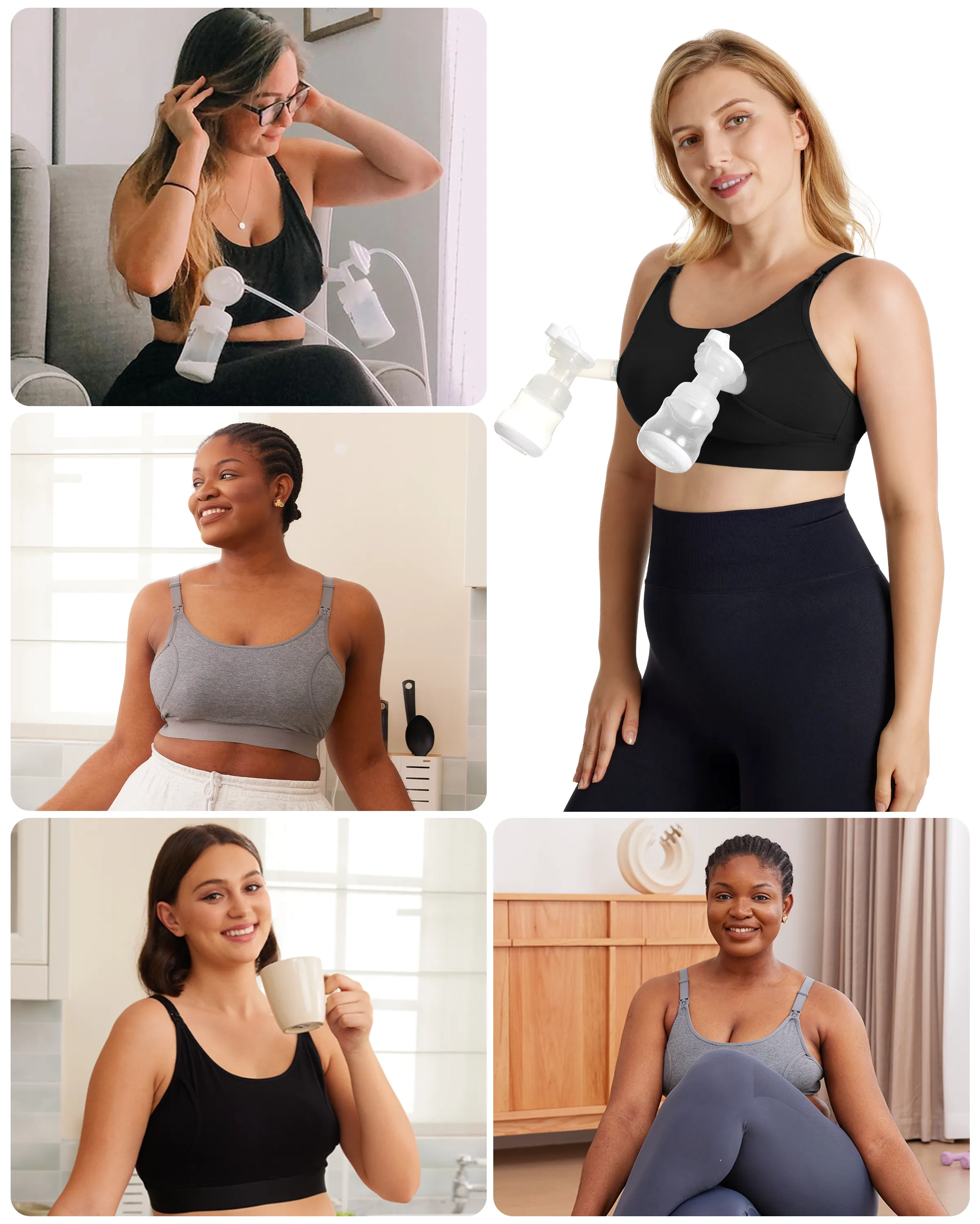 L'original : Notre soutien-gorge de base pour l'allaitement et le pompage (2 packs)