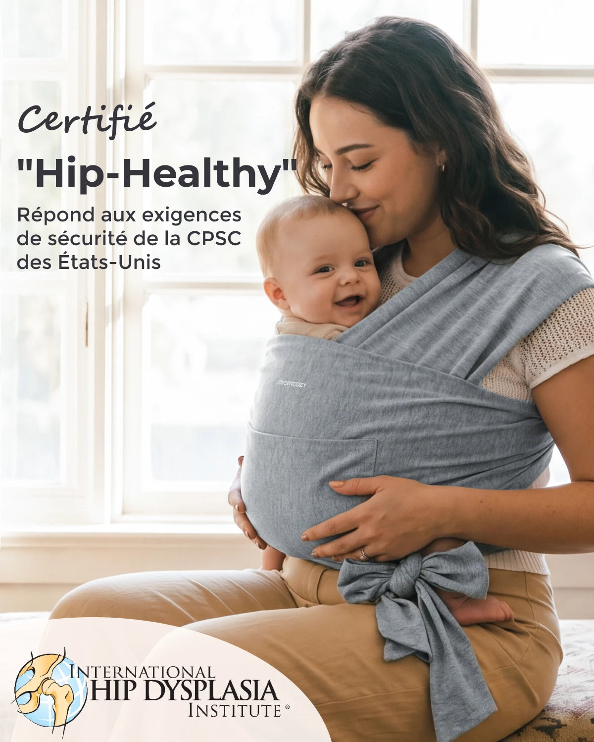 Easy to Wear Hands Free - Baby Wrap Carrier