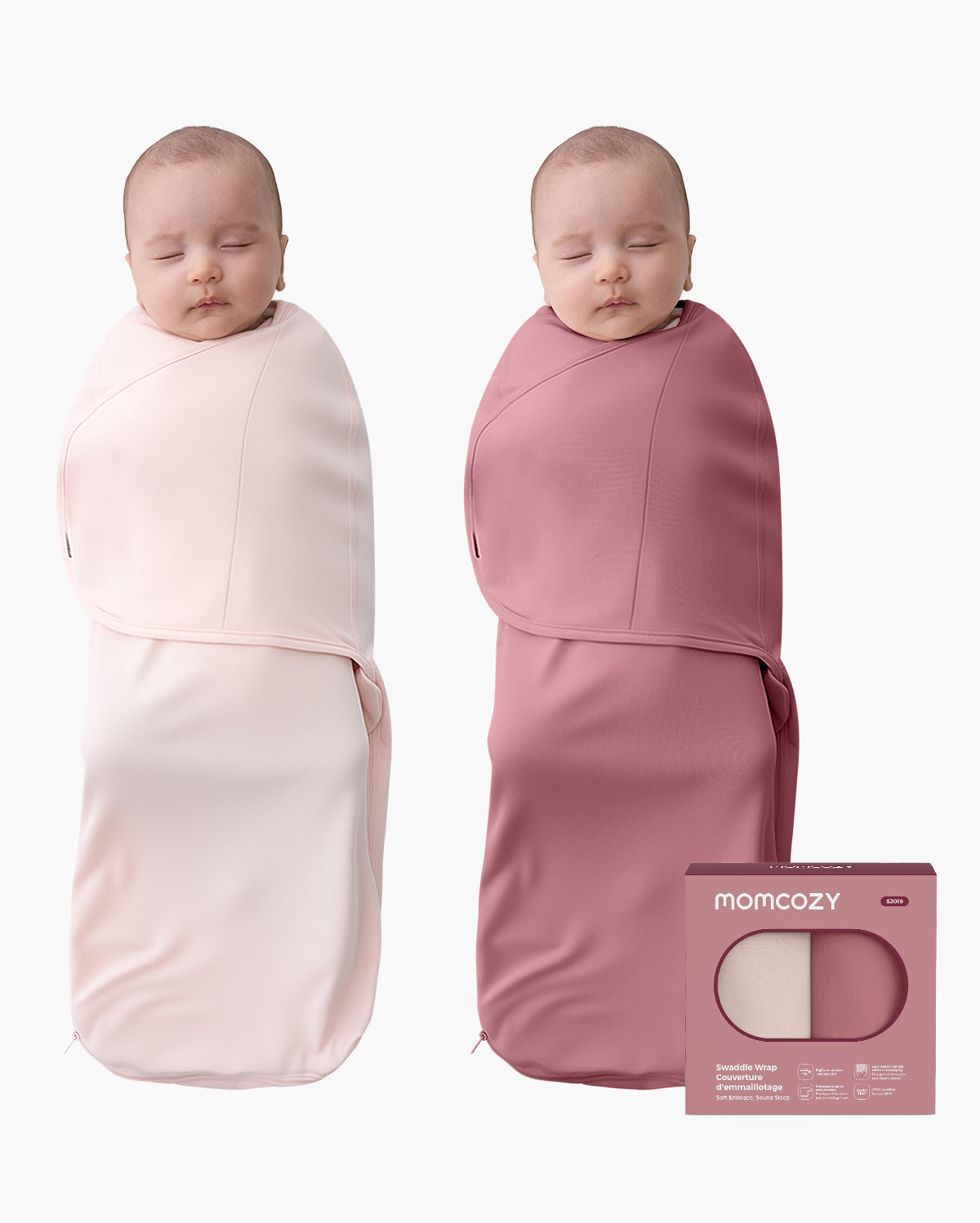 Baby Sleep Sack 1.5 TOG & Easy Swaddle Wrap For 0-3M Bundle