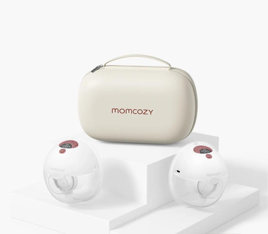 Feeding Bundle: M5 Smart Wearable Breast Pump and  120 Breastmilk Storage Bags and Nursing Bra YN21