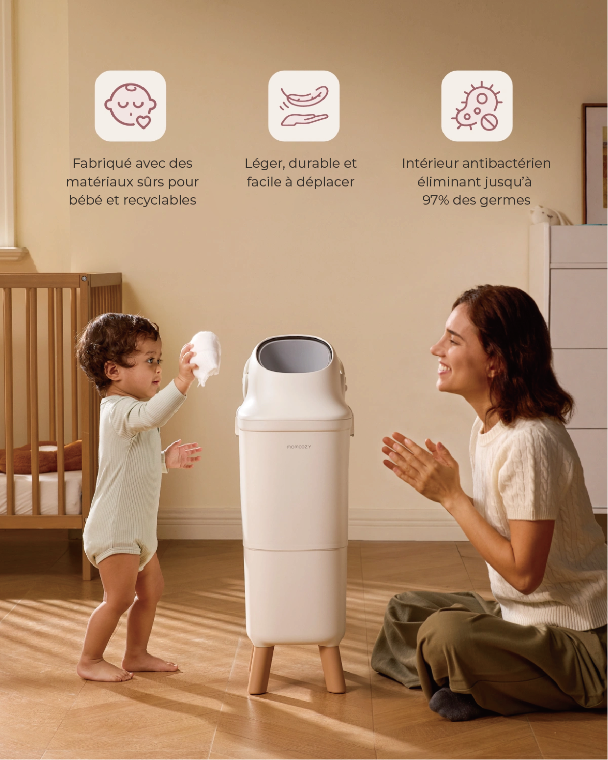 Bac à couches Momcozy Triple-Étanchéité