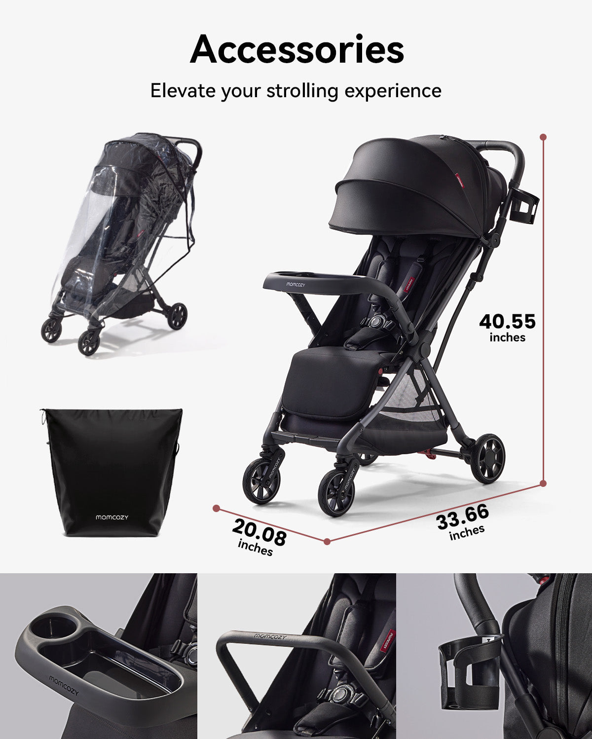 Momcozy ClickGo Poussette légère