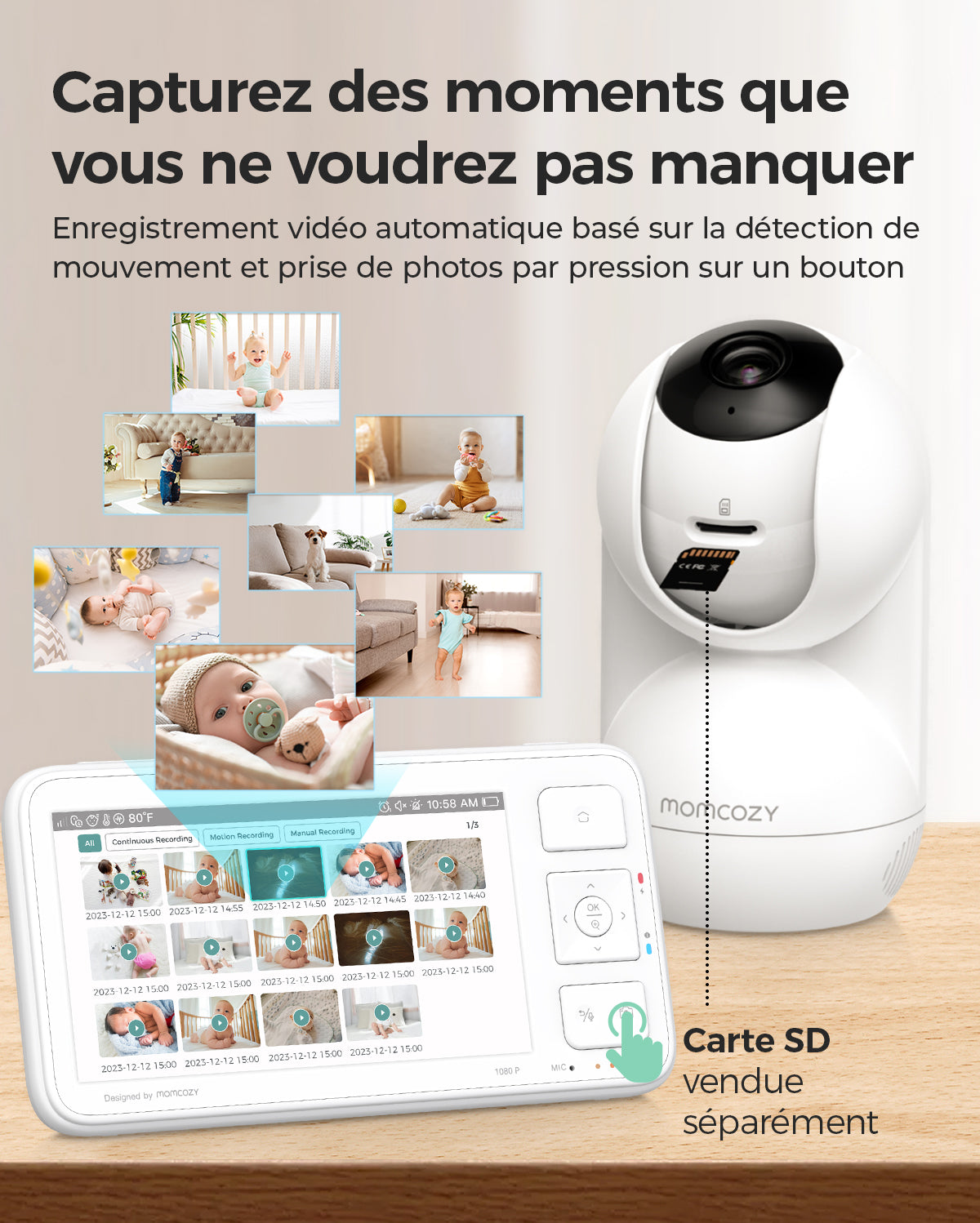 Moniteur vidéo Momcozy 5.5'' Full HD - BM03