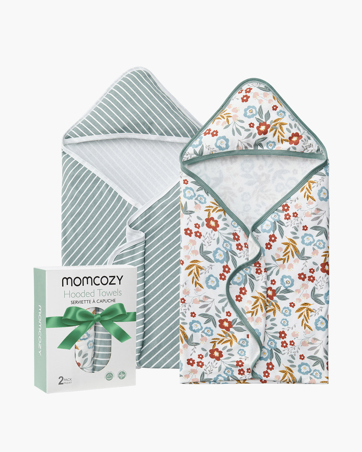 Baby Hooded Towel for Newborn Shower -  2-Pack