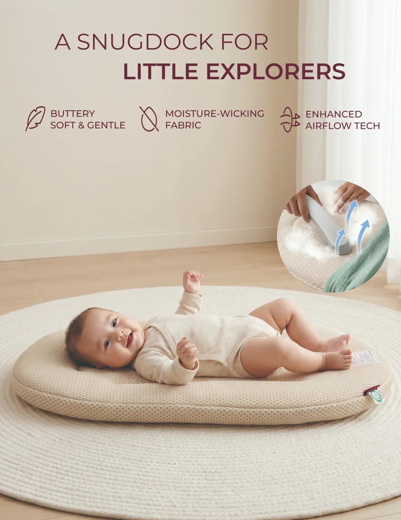 Momcozy Baby Loungers for 0-6M