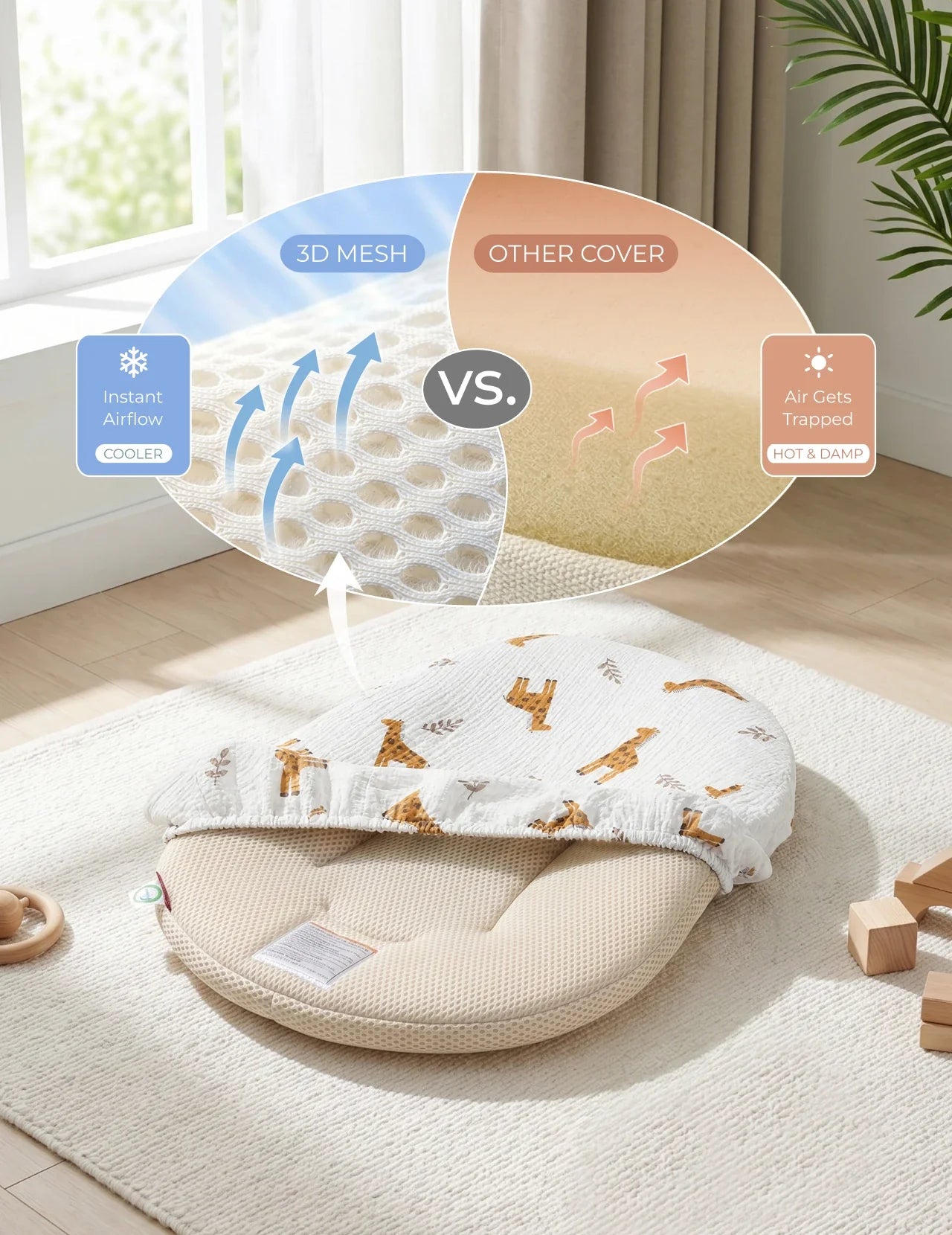 Momcozy Baby Loungers for 0-6M