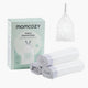 Momcozy Recharges pour poubelle à couches | Packs désodorisants et sacs poubelle à lien coulissant