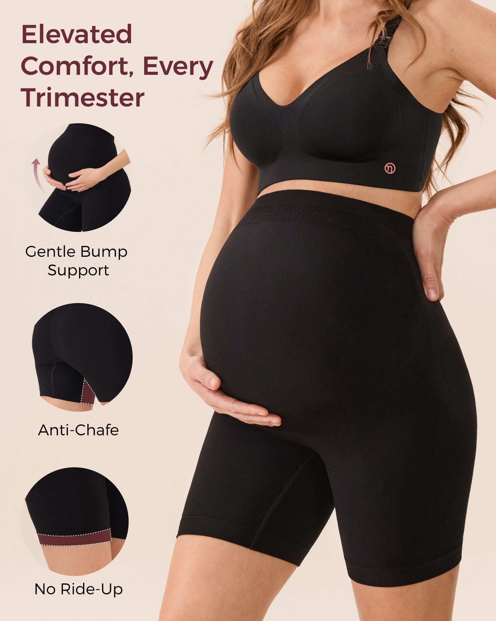 Momcozy Short gainant de grossesse
