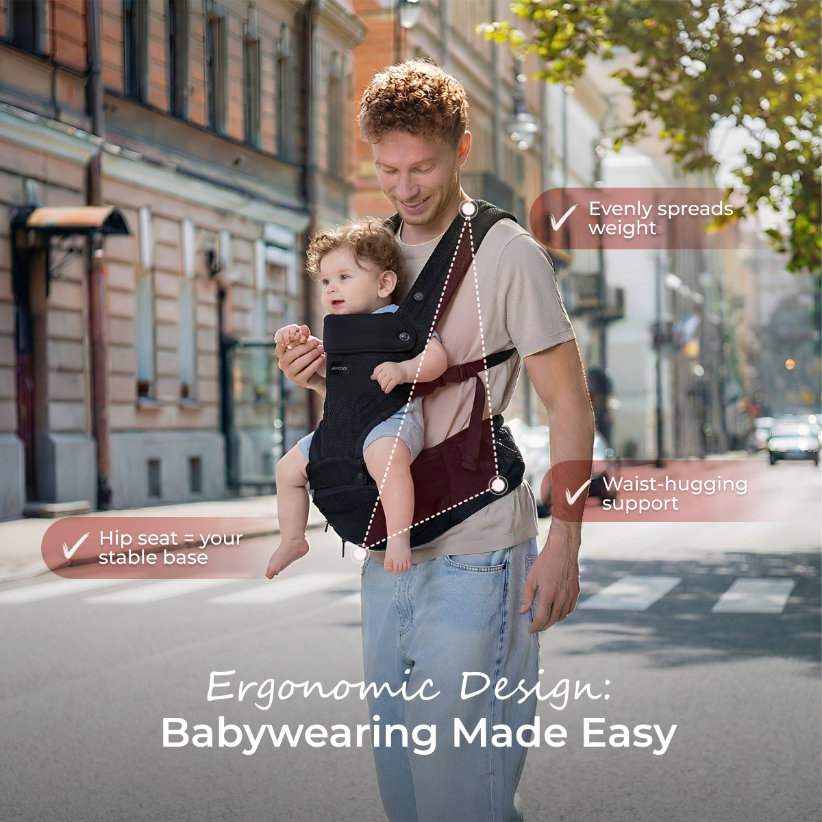 Porte-bébé Momcozy Move2Fit Hip