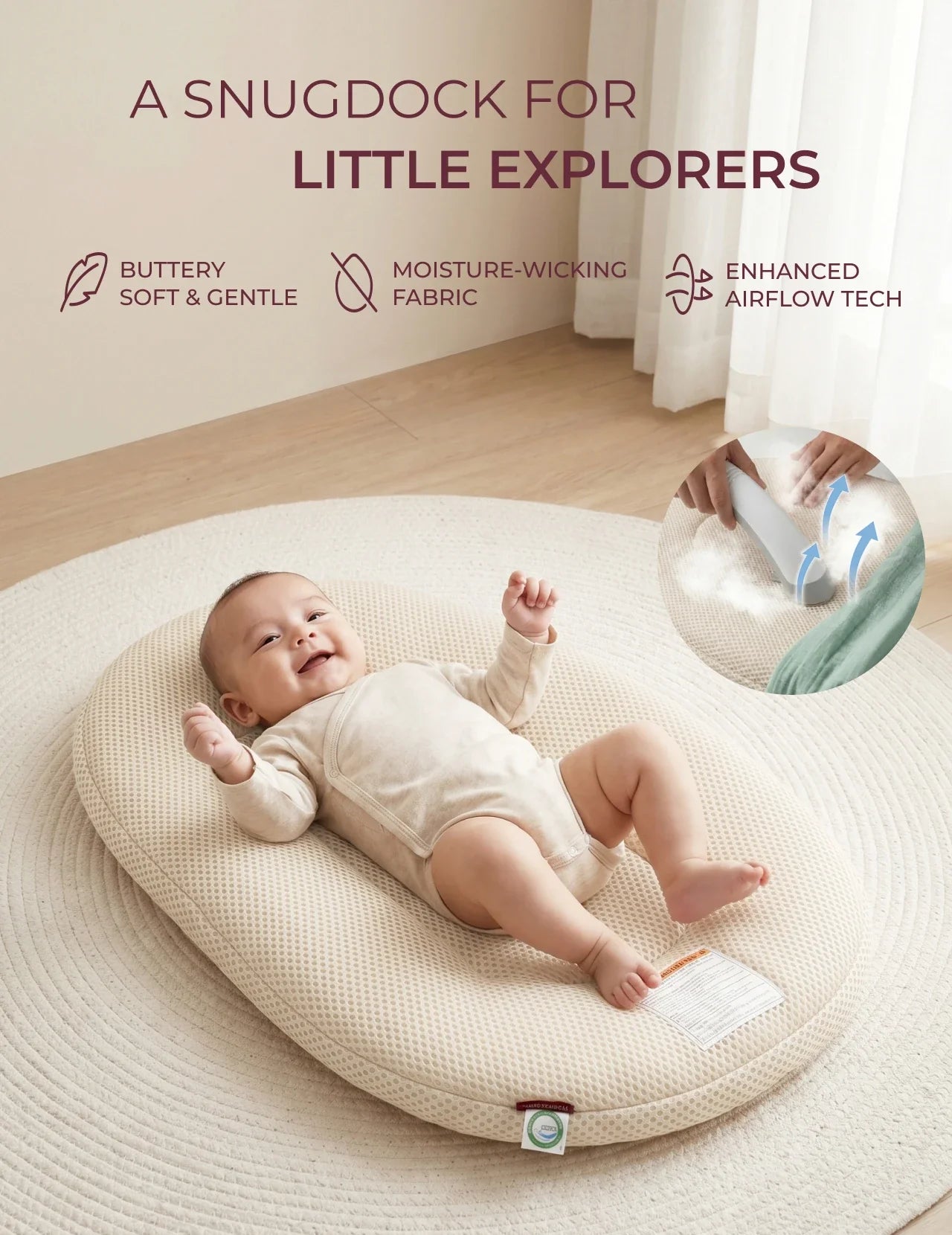 Momcozy Baby Loungers for 0-6M
