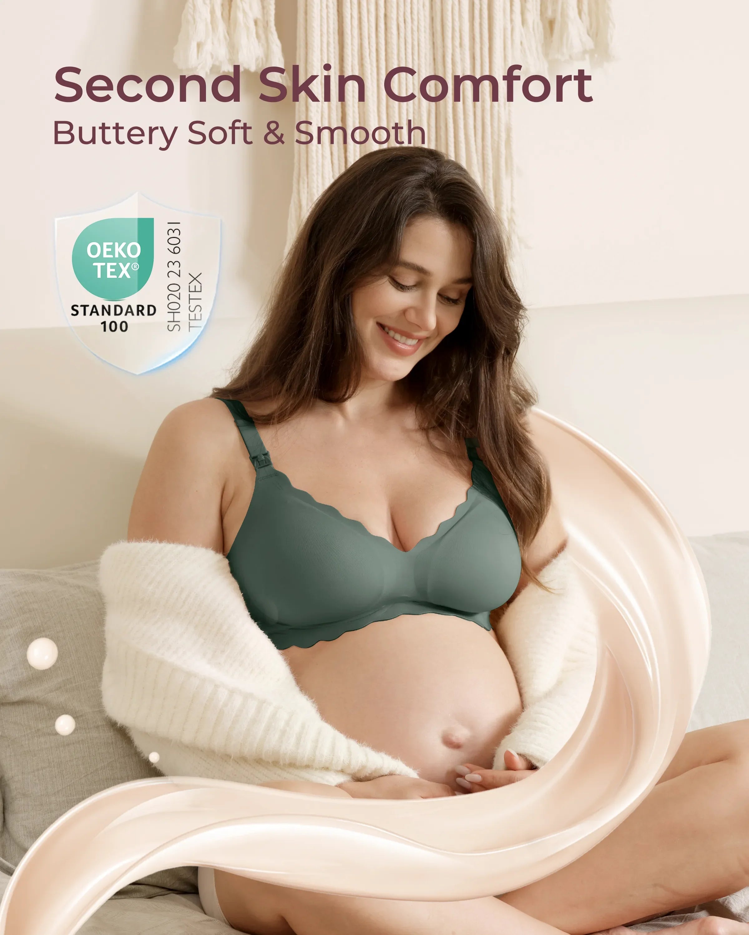 Soutien-gorge d’allaitement sans coutures Jelly Strip YN46