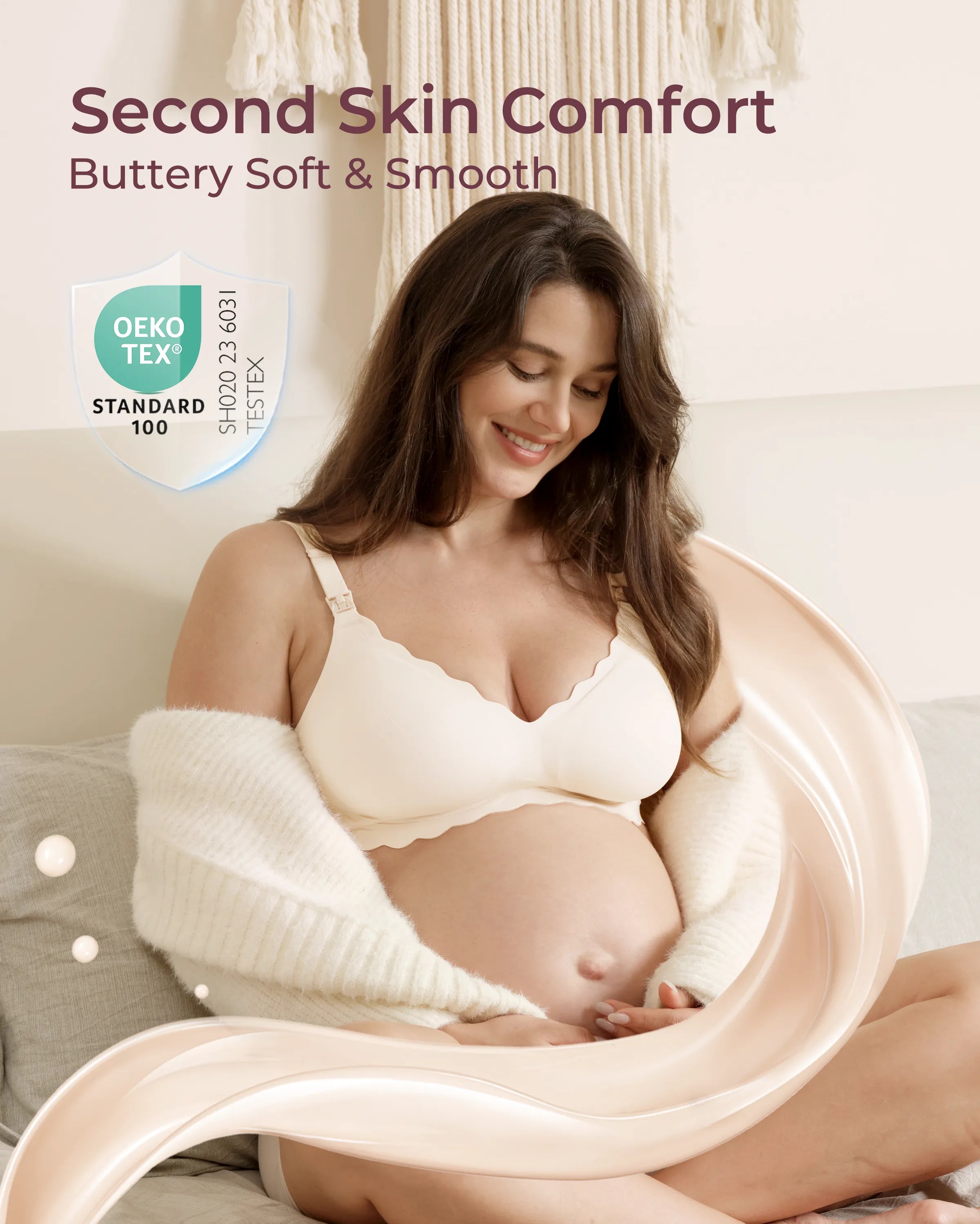 Soutien-gorge d’allaitement sans coutures Jelly Strip YN46