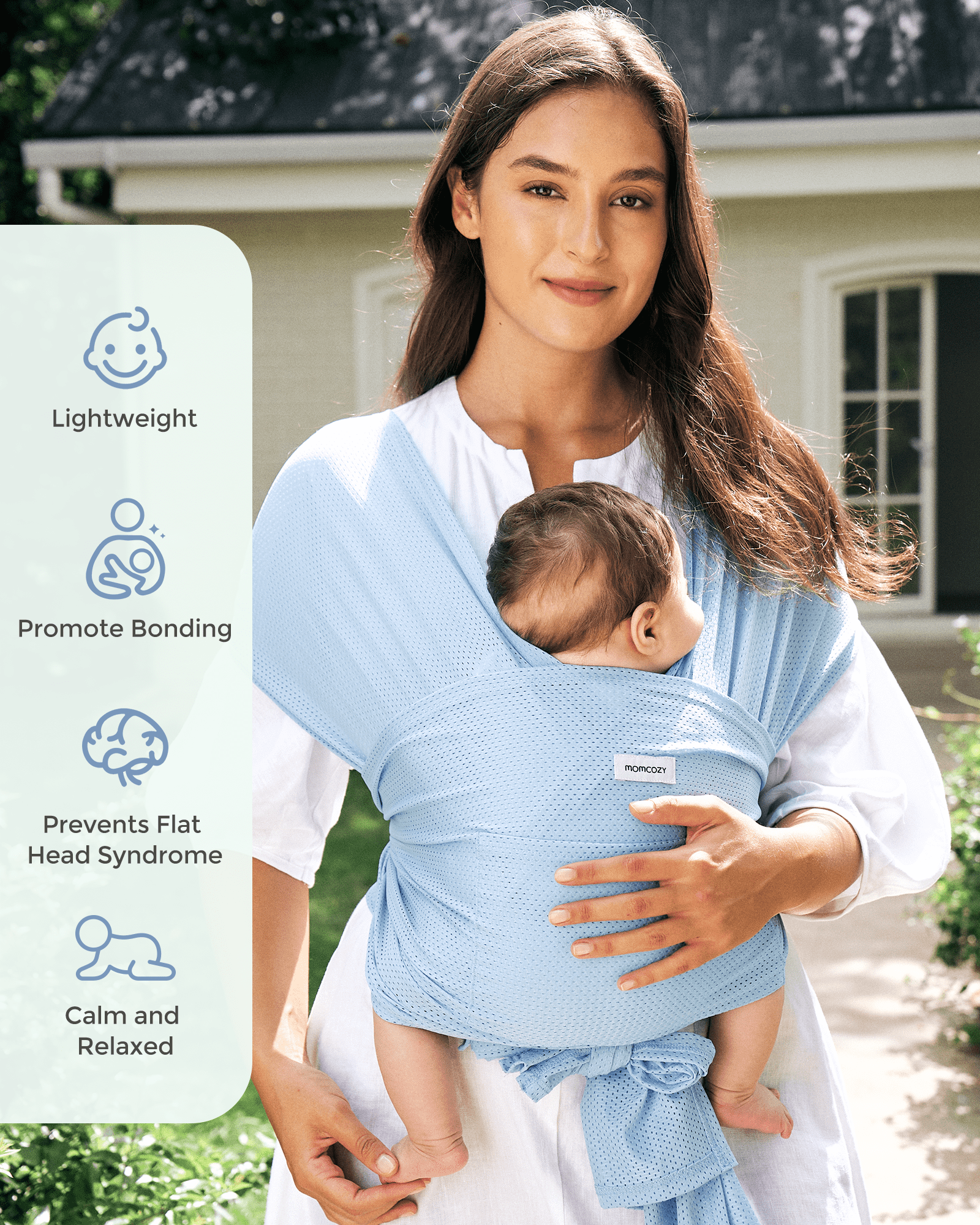 Easy to Wear Hands Free - Baby Wrap Carrier