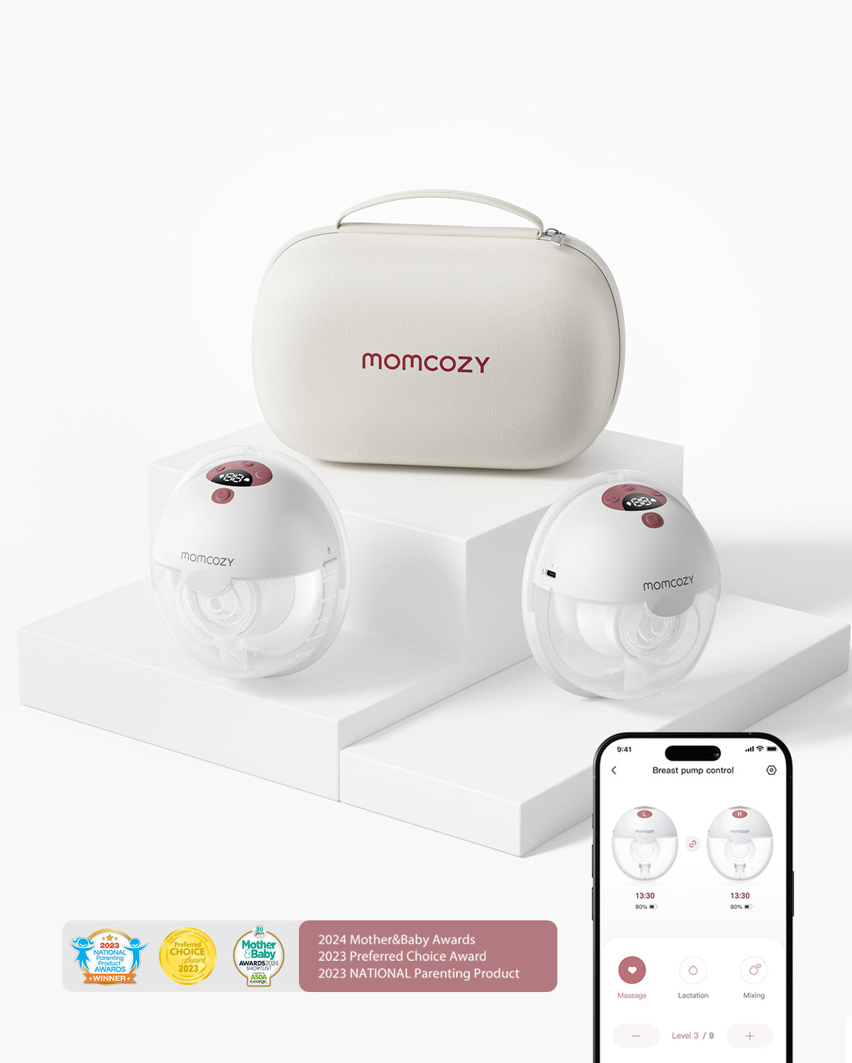 Pack nomade : tire-lait M5 Smart et porte-bébé PureHug