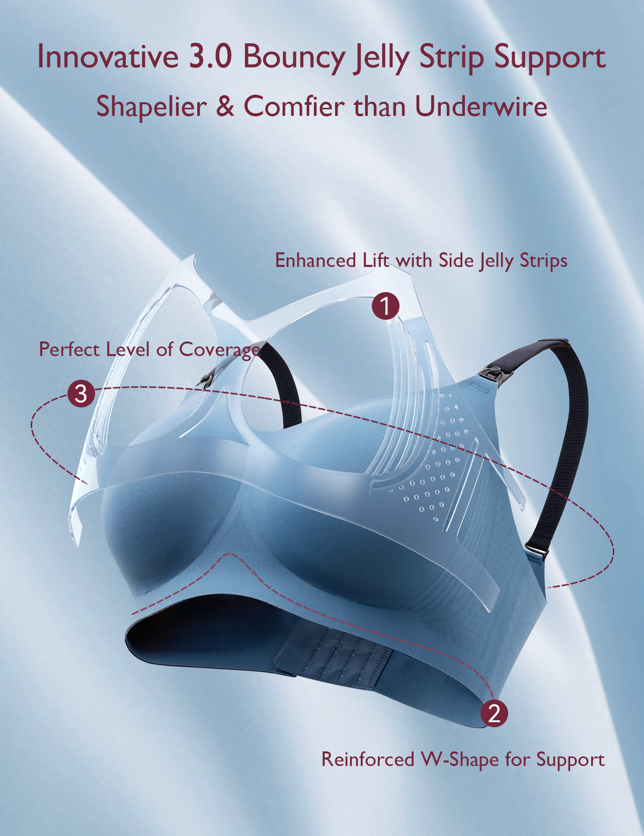 Stylish - V Jelly Strip Lift Soutien-gorge d'allaitement