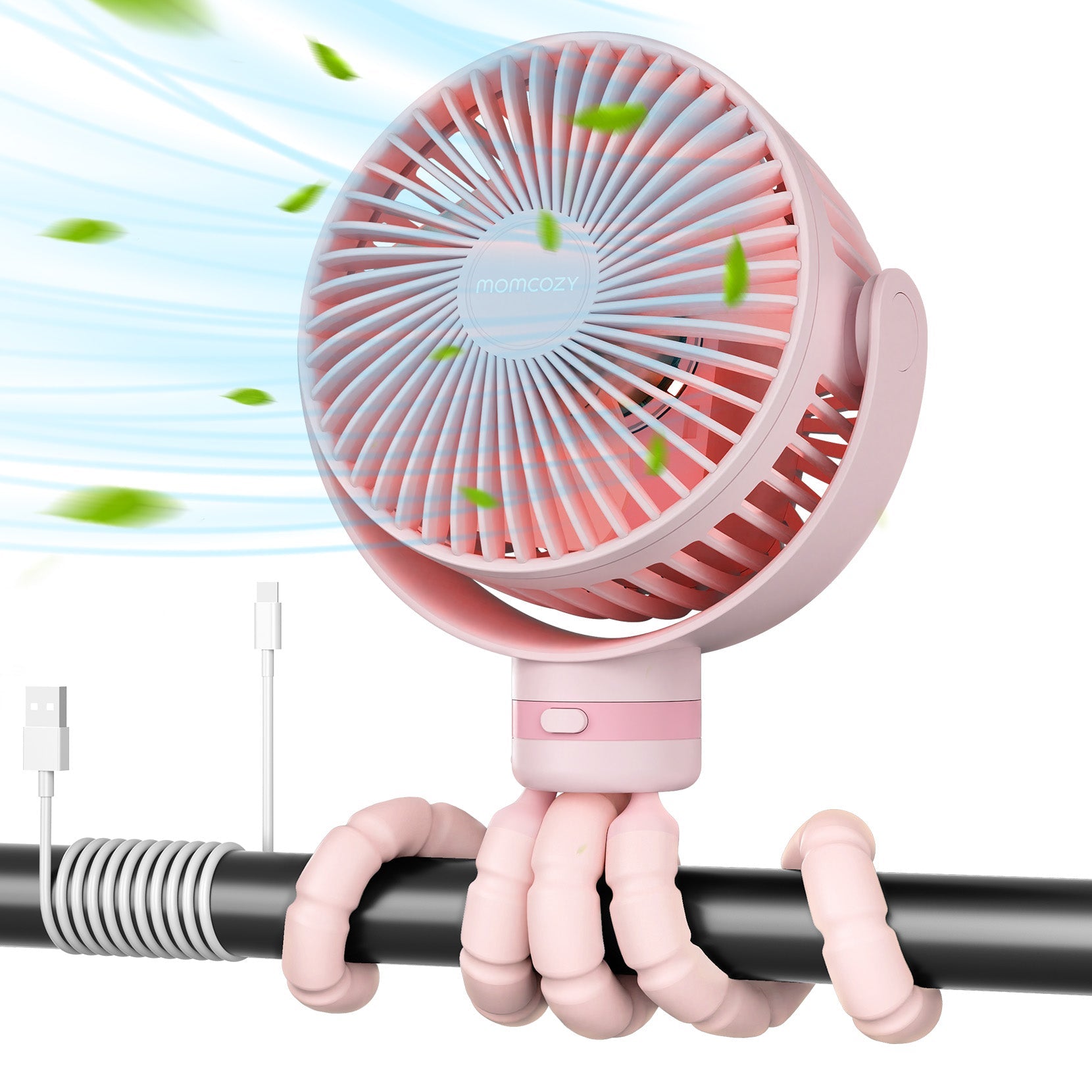 Ventilateur de poche USB rechargeable pour le voyage