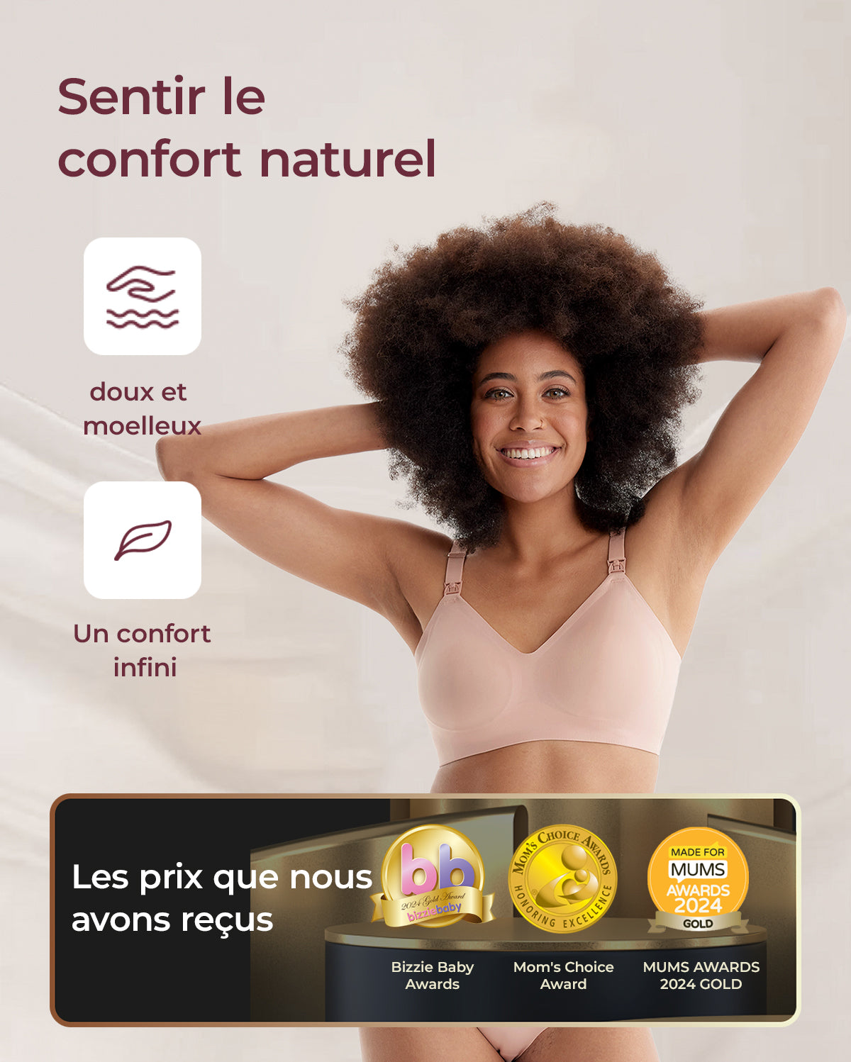 Soutien-gorge d’allaitement ultra doux sans coutures – YN21