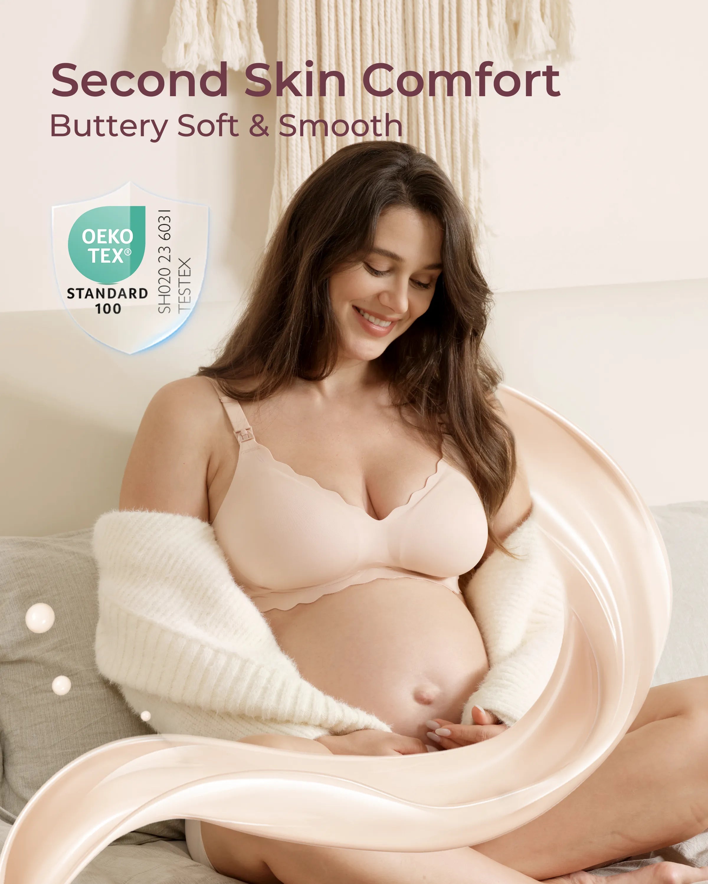 Soutien-gorge d’allaitement sans coutures Jelly Strip YN46