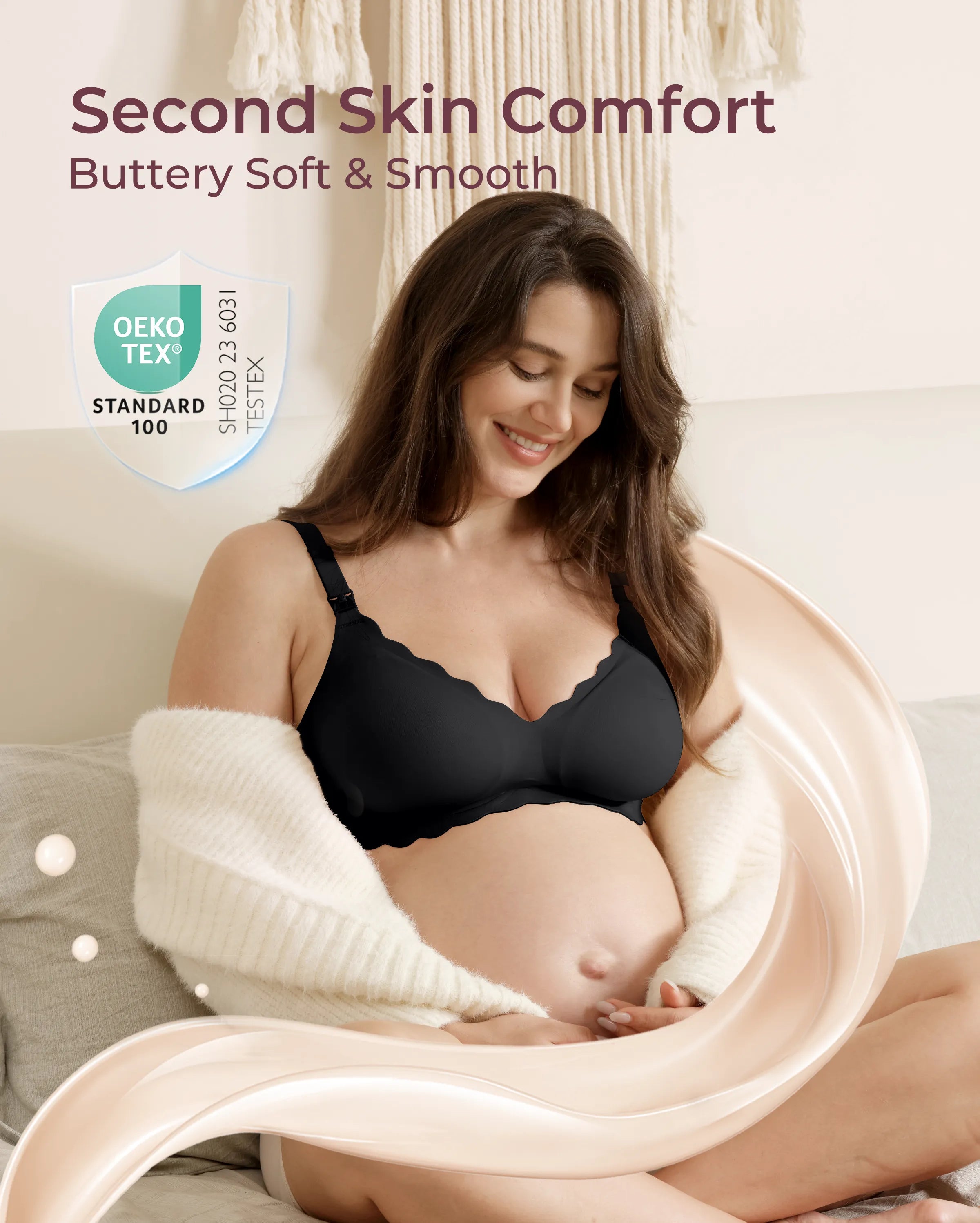 Soutien-gorge d’allaitement sans coutures Jelly Strip YN46