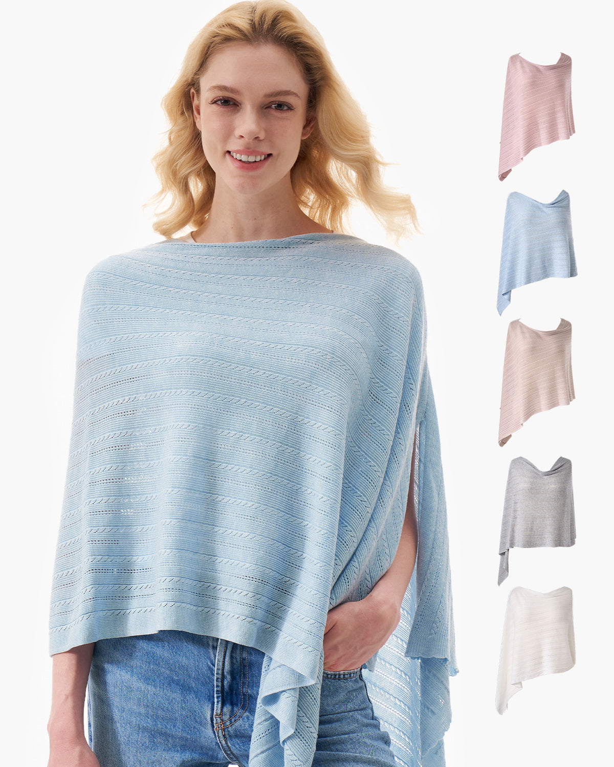 Couverture d’allaitement ultra-légère en tissu Tencel™ Lyocell