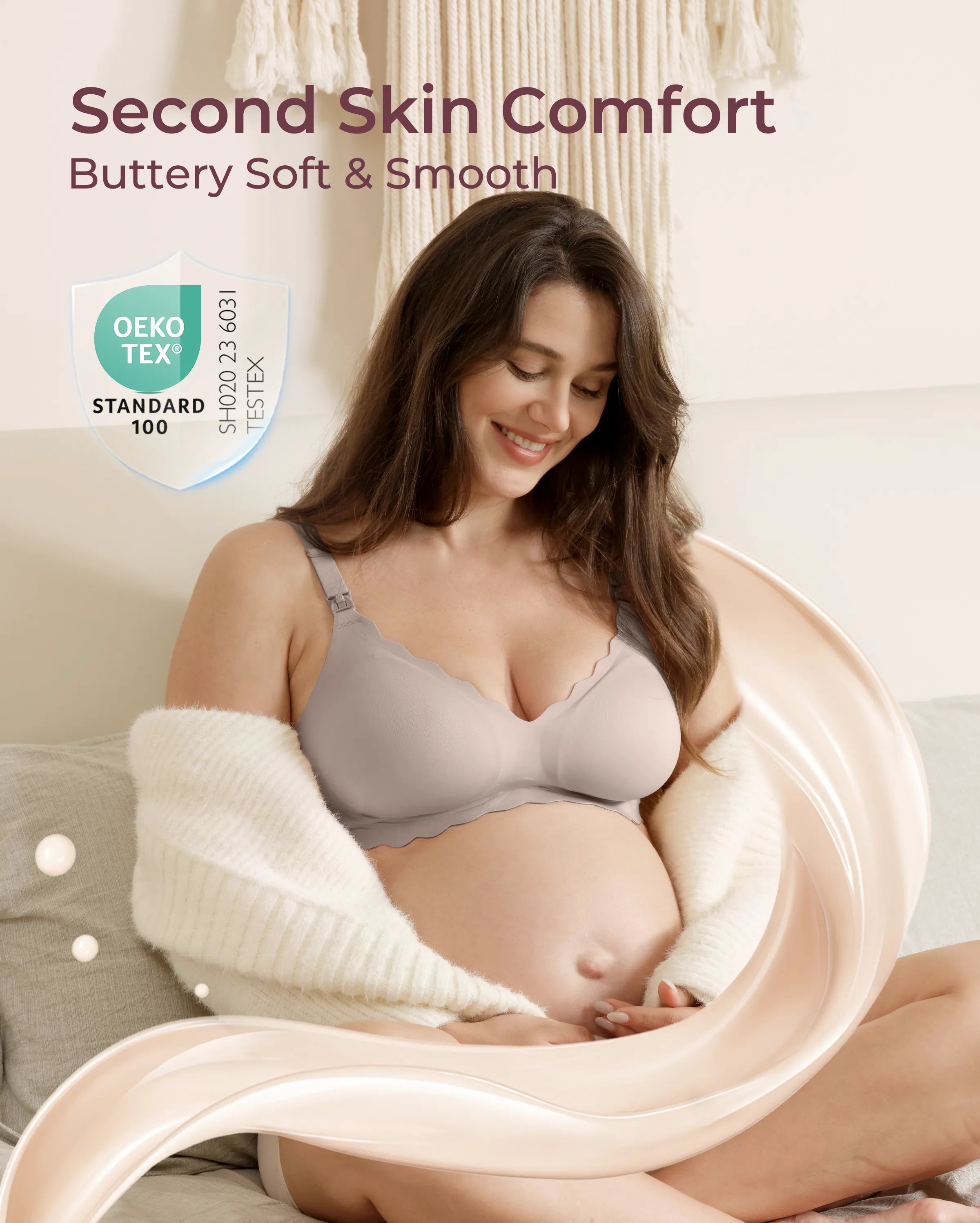 Soutien-gorge d’allaitement sans coutures Jelly Strip YN46