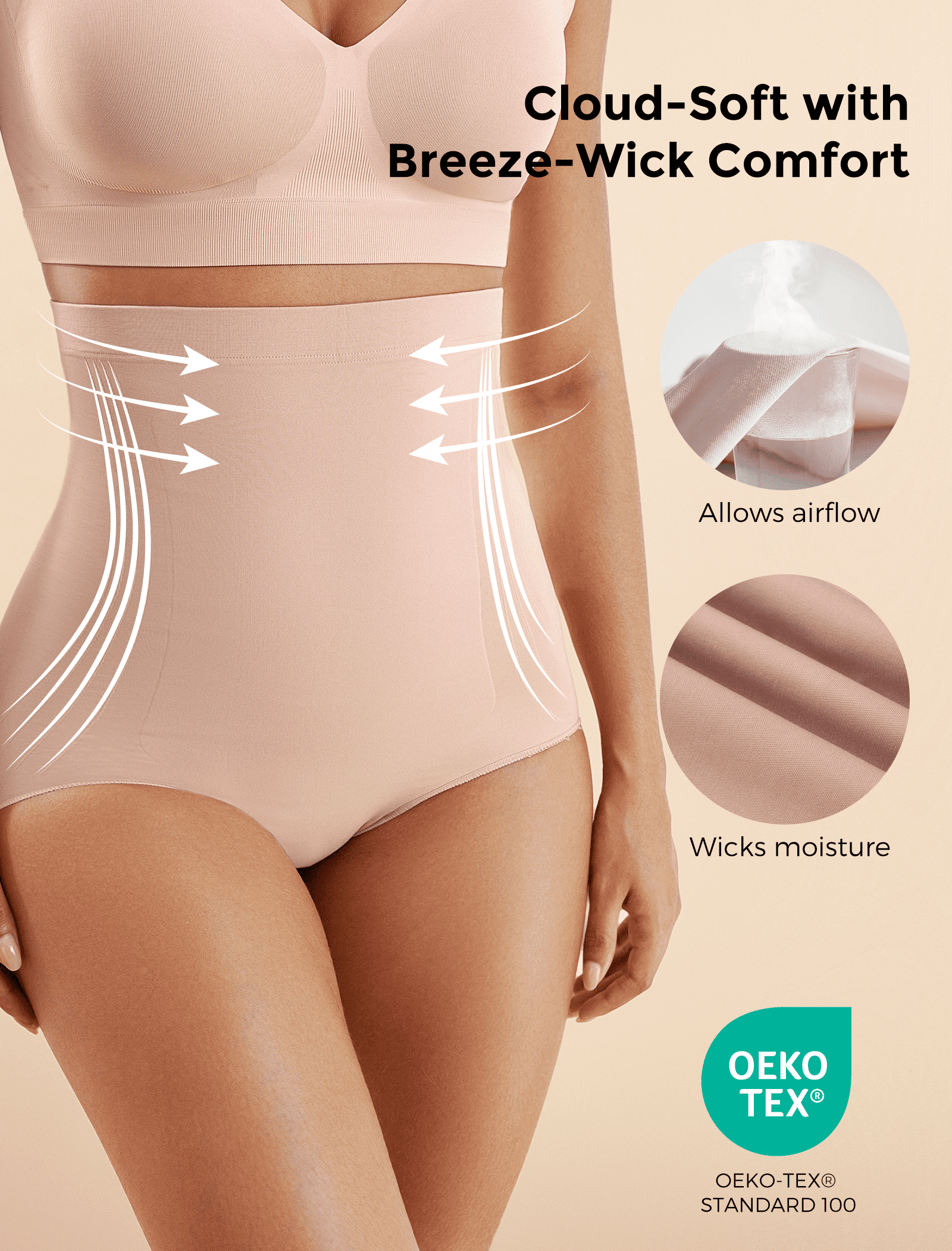 Culotte Gainante Sans Couture Momcozy – Postpartum & Usage Quotidien