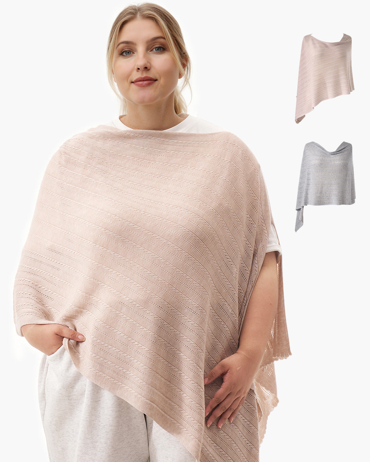 Couverture d’allaitement ultra-légère en tissu Tencel™ Lyocell