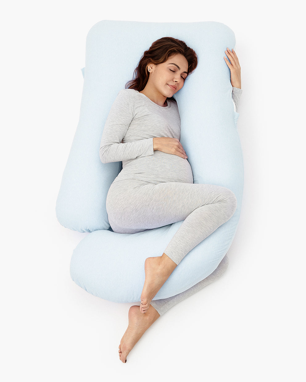Huggable - Coussin de maternité en coton en forme de U
