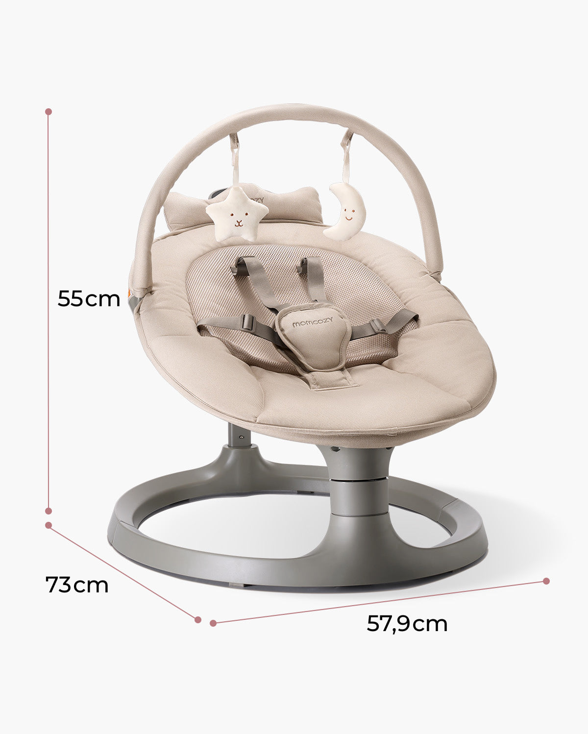 Momcozy 2-in-1 Electric Baby Swing