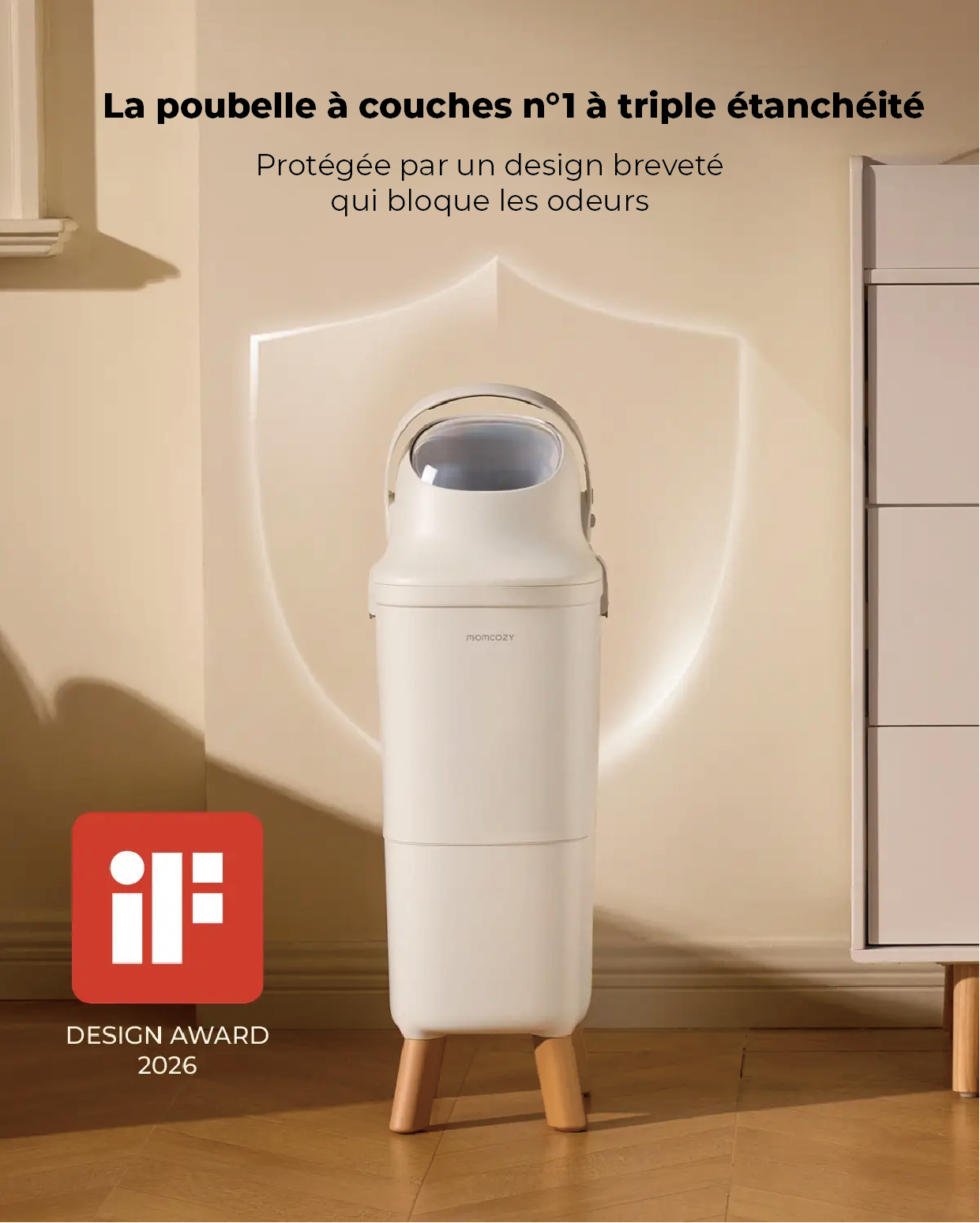 Bac à couches Momcozy Triple-Étanchéité