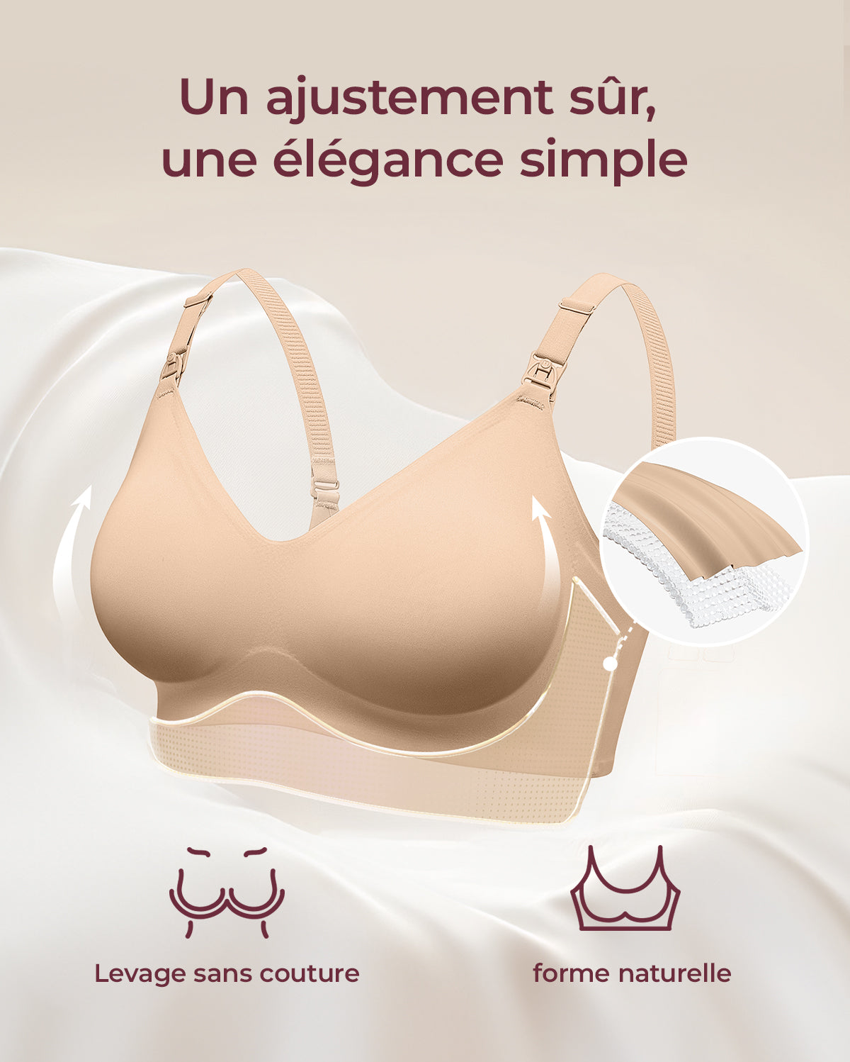 Soutien-gorge d’allaitement ultra doux sans coutures – YN21