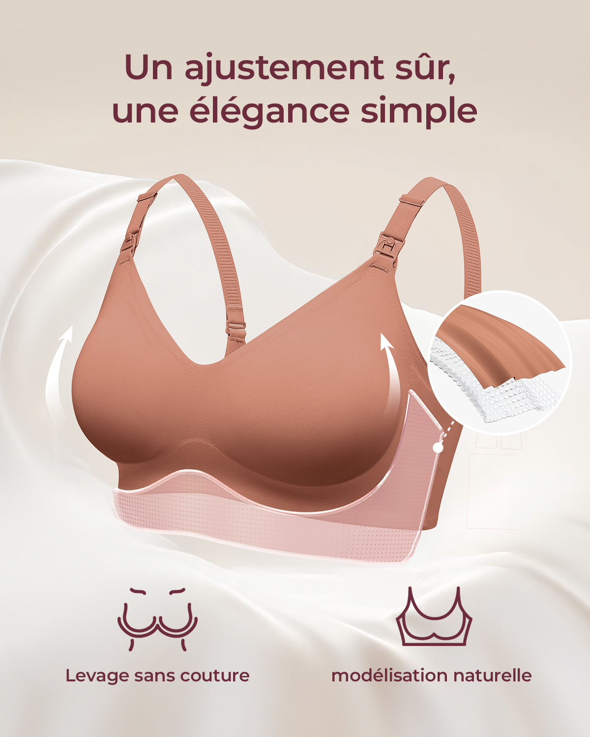 Soutien-gorge d’allaitement ultra doux sans coutures – YN21