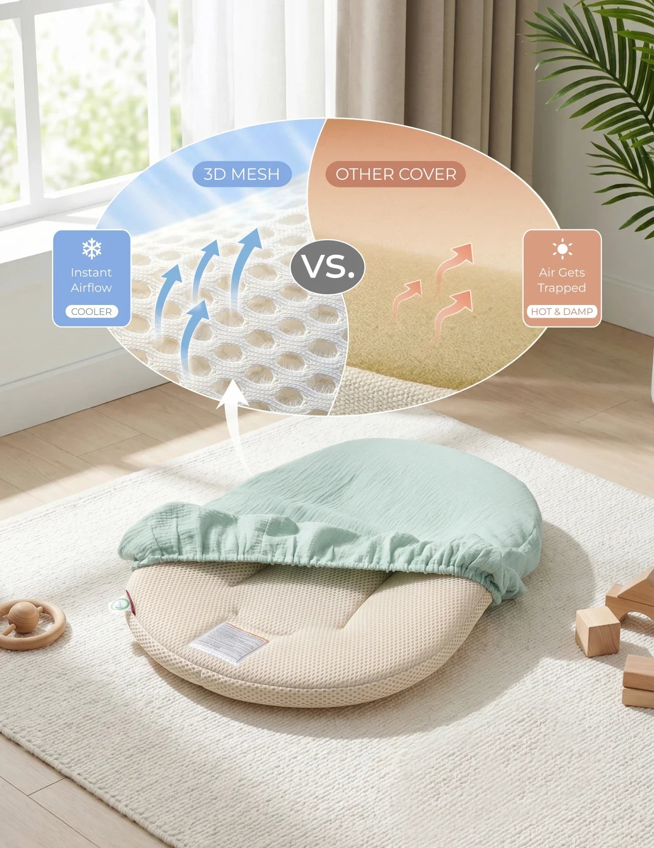 Momcozy Baby Loungers for 0-6M