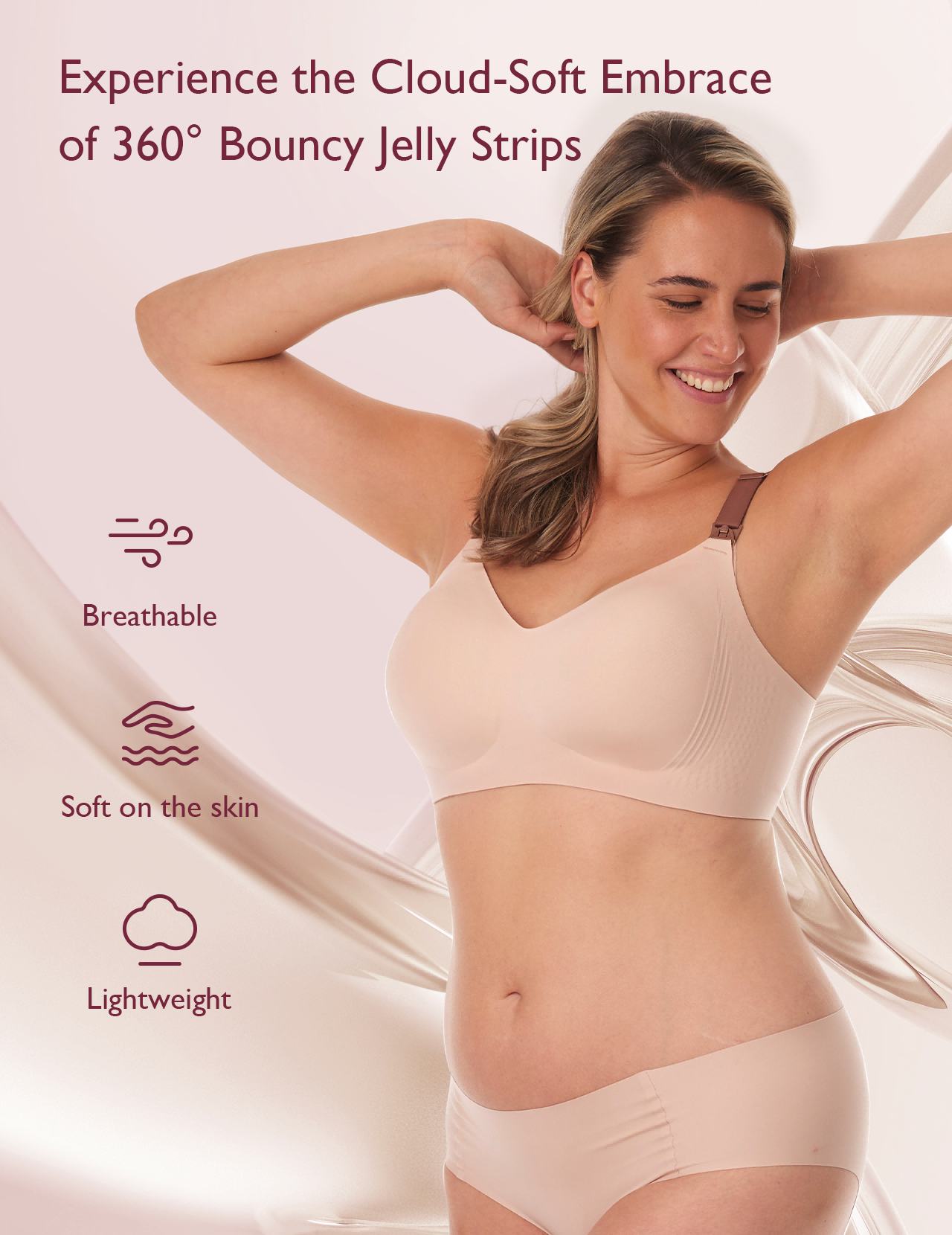 Stylish - V Jelly Strip Lift Soutien-gorge d'allaitement