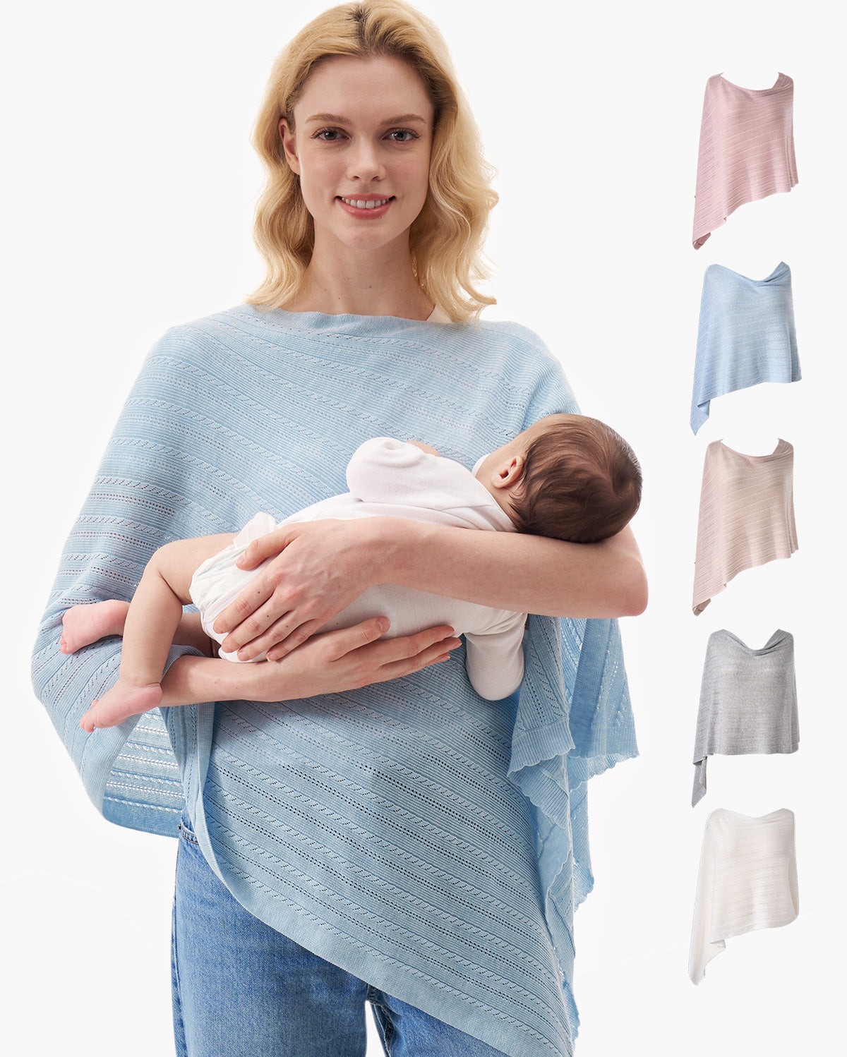 Couverture d’allaitement ultra-légère en tissu Tencel™ Lyocell