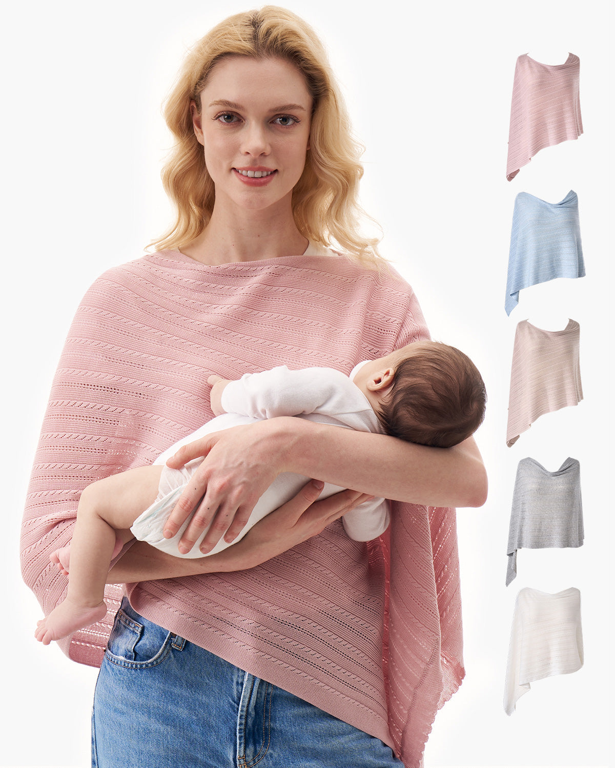 Couverture d’allaitement ultra-légère en tissu Tencel™ Lyocell
