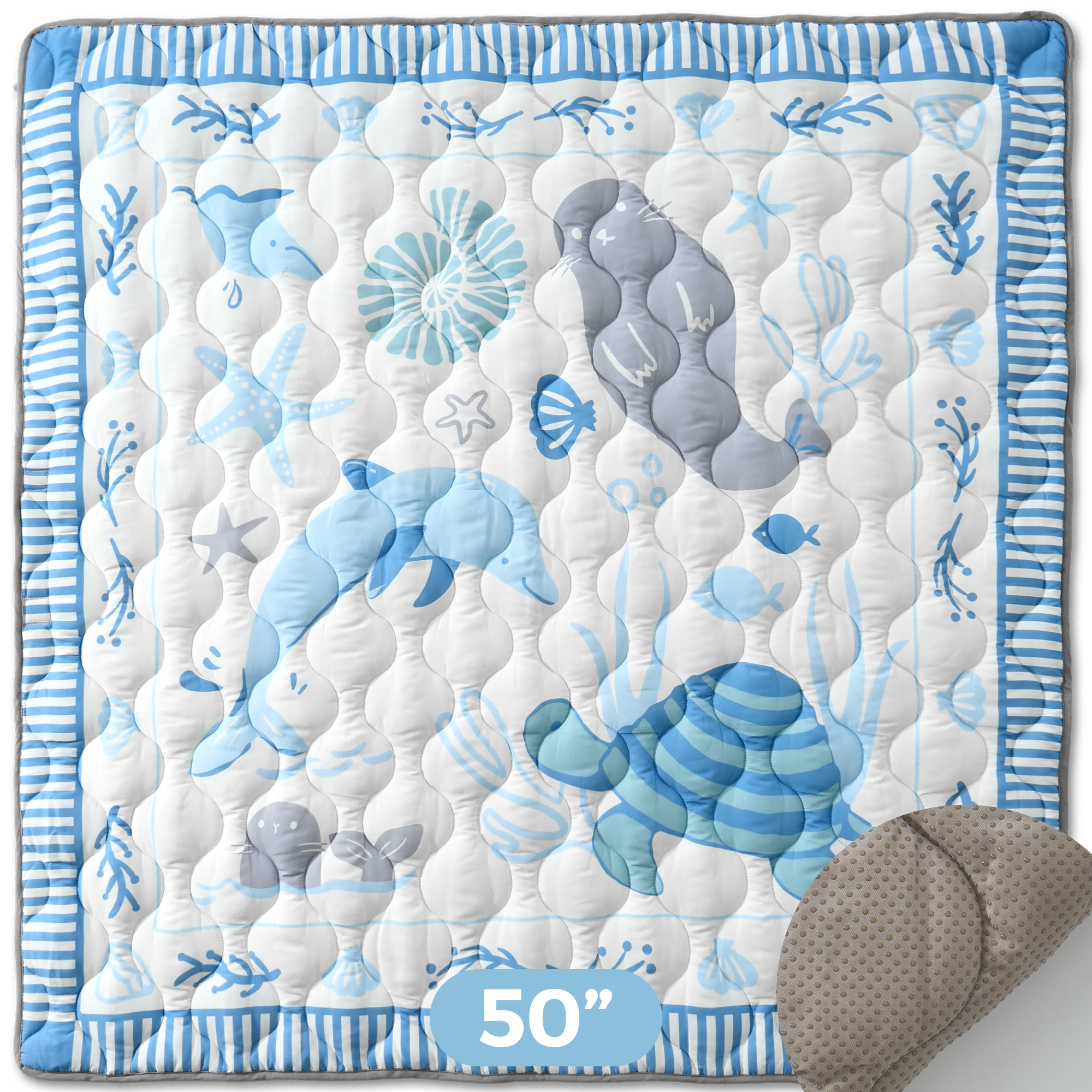 Tapis de jeu portable pour bébé Momcozy – Confort rafraîchissant