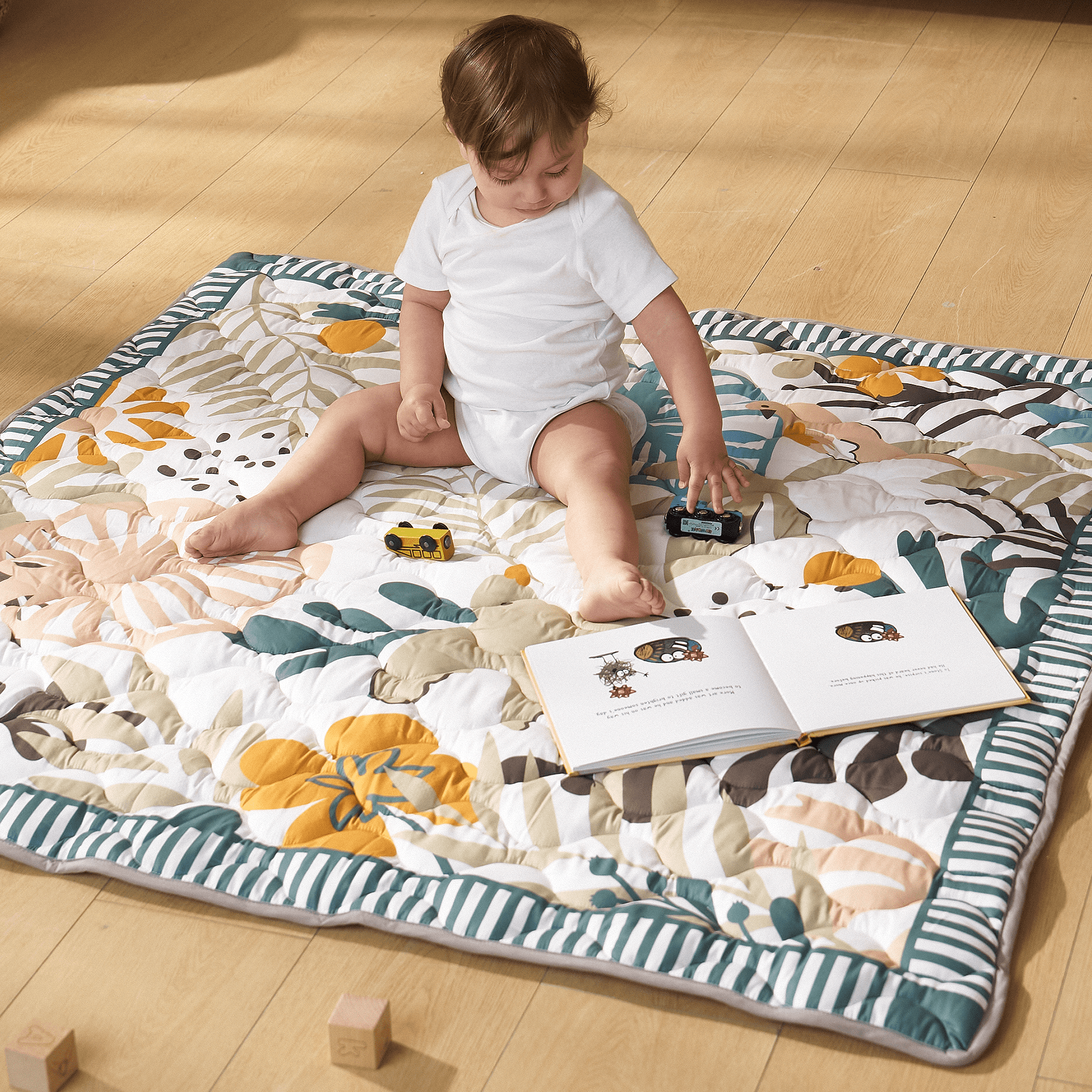 Tapis de jeu portable pour bébé Momcozy – Confort rafraîchissant