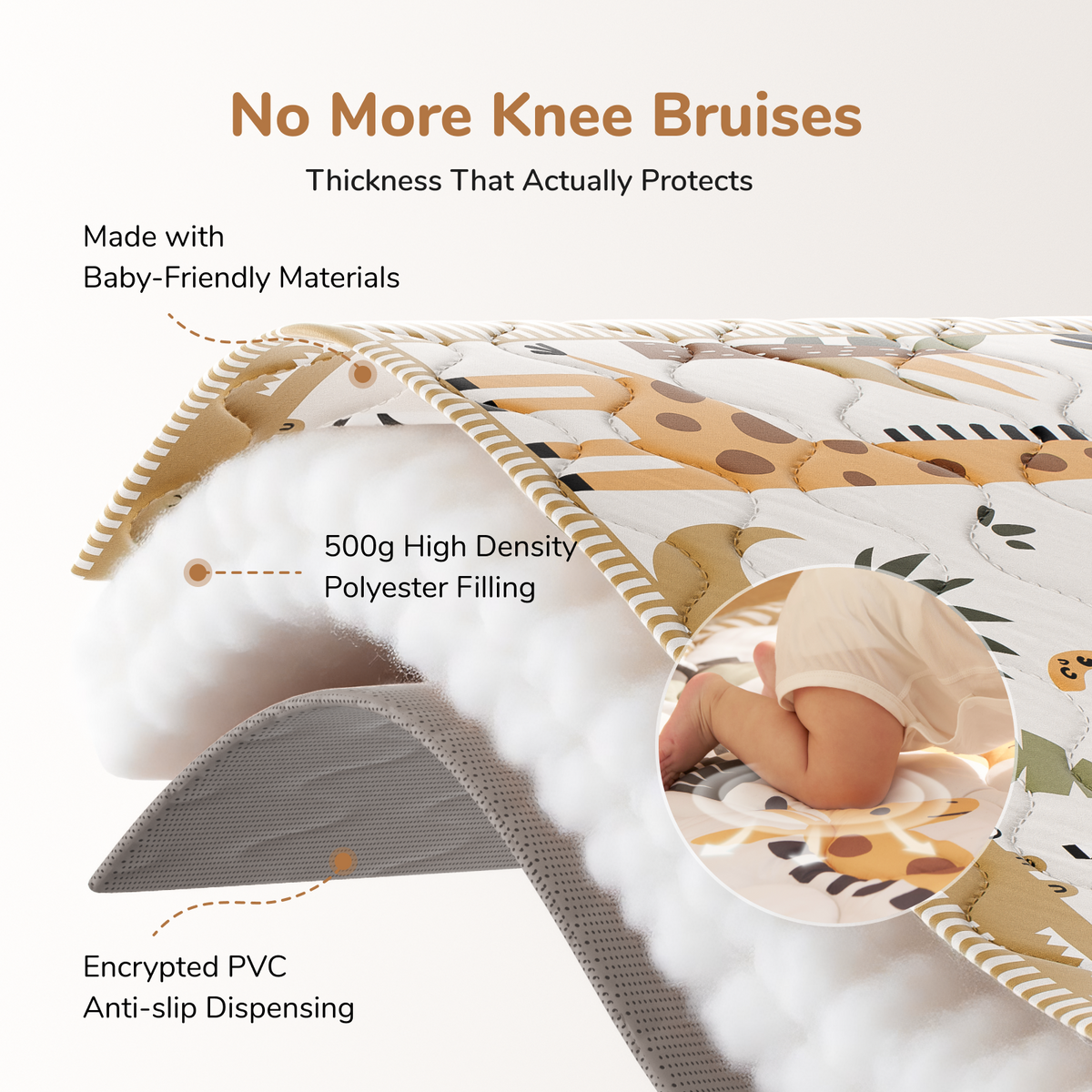 Tapis de jeu portable pour bébé Momcozy – Confort rafraîchissant