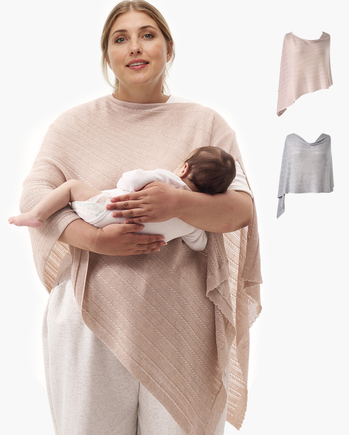 Couverture d’allaitement ultra-légère en tissu Tencel™ Lyocell